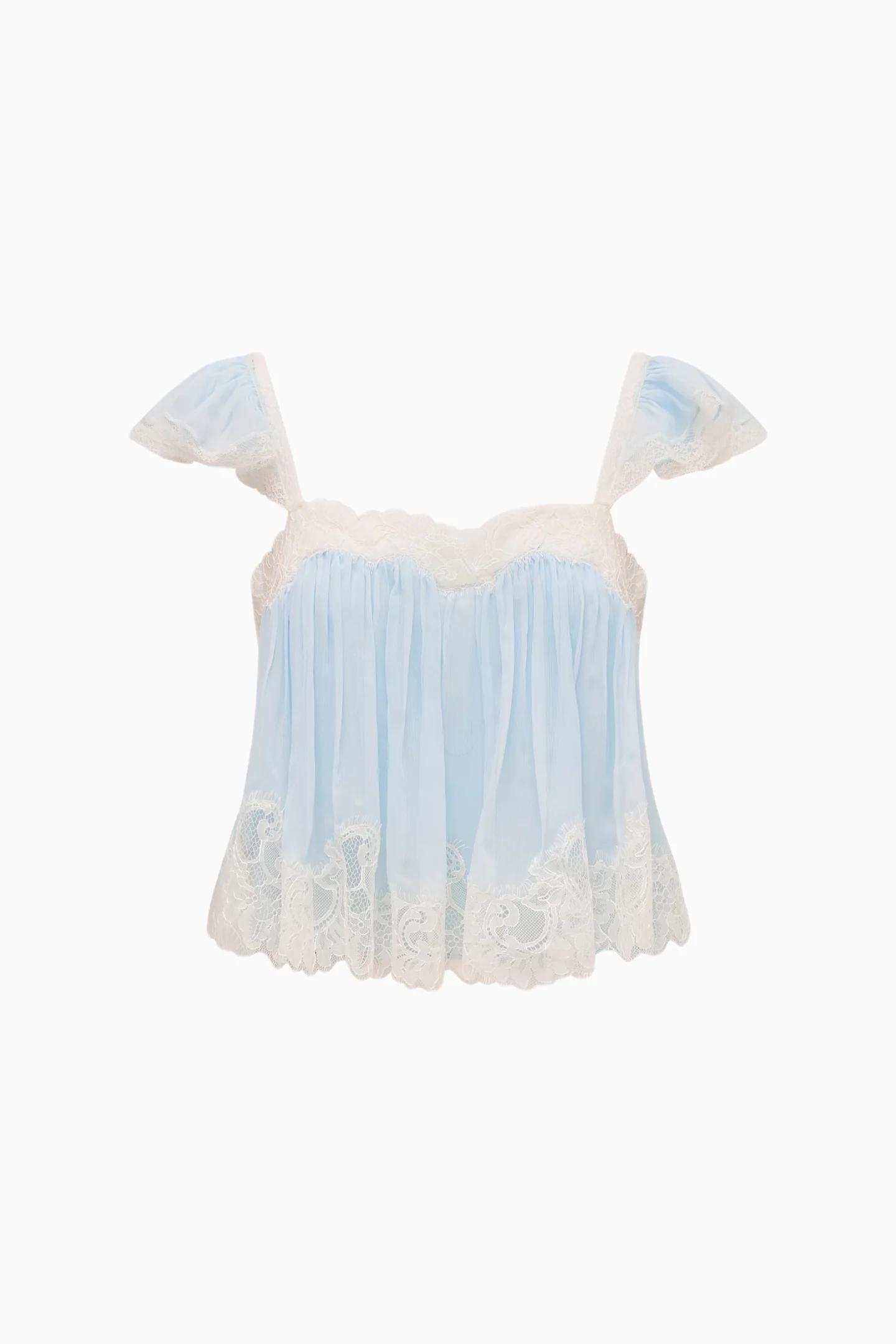 Lova Silk Chiffon Lace Top - Image 7