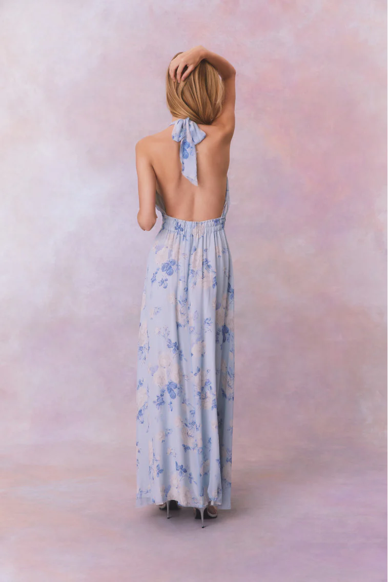 Love Heirloom Print Halter Maxi Dress - Image 15