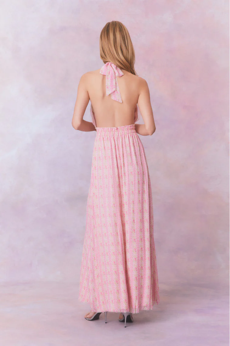 Love Heirloom Print Halter Maxi Dress - Image 6