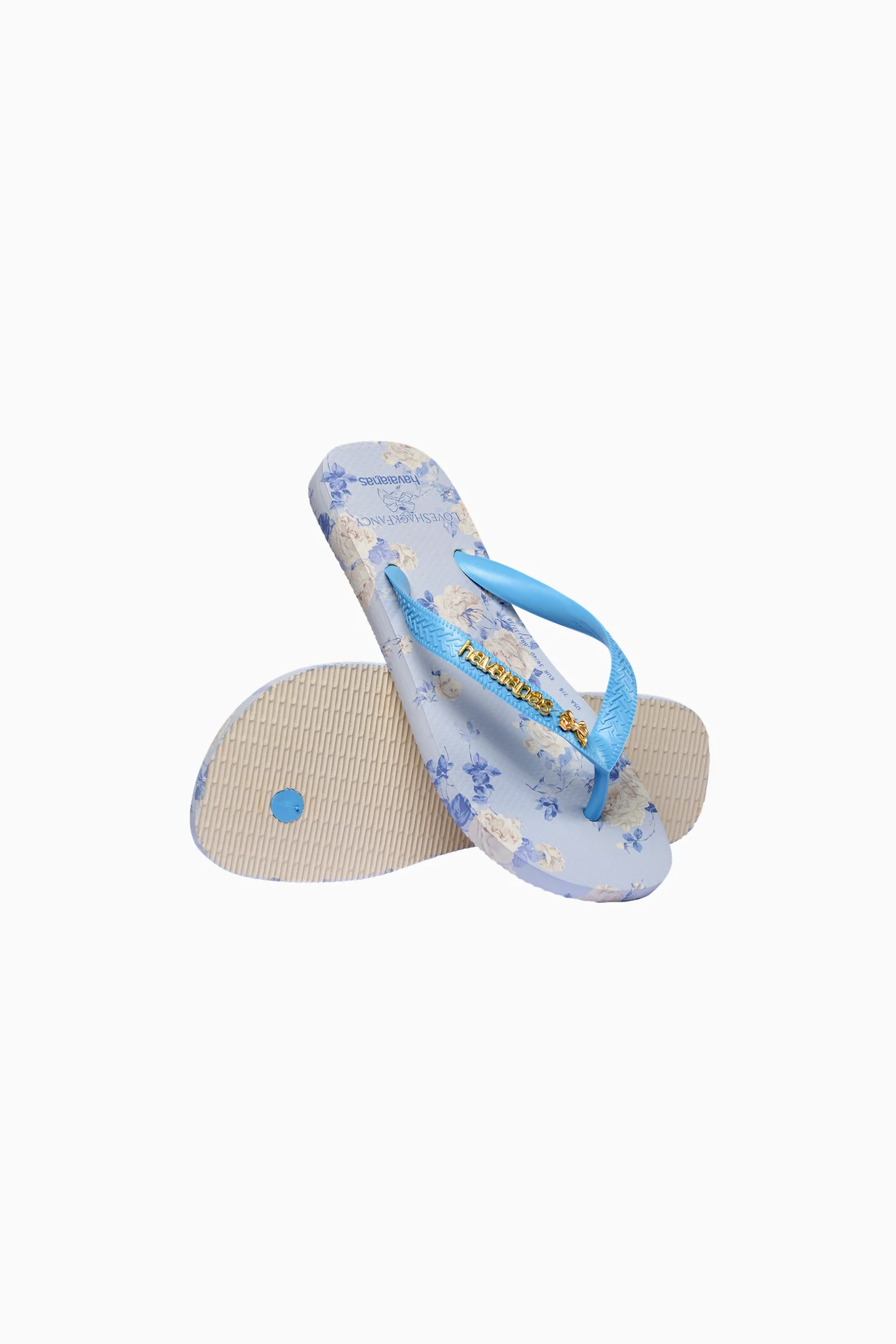 LoveShackFancy x havaianas Girls Whisper Blue Flip Flops - Image 4