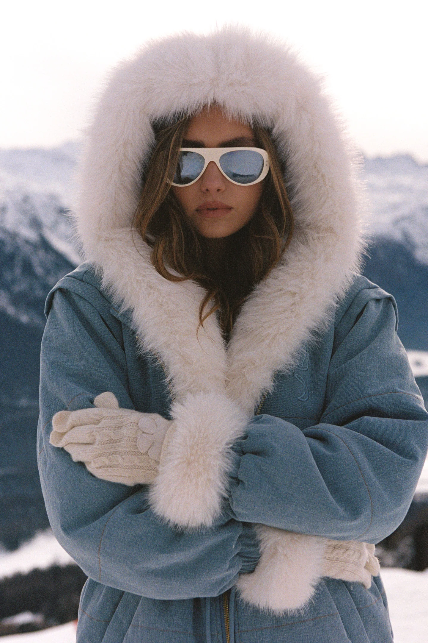 LoveShackFancy x MAX&MOI Deva Denim Convertible Jacket - Image 2