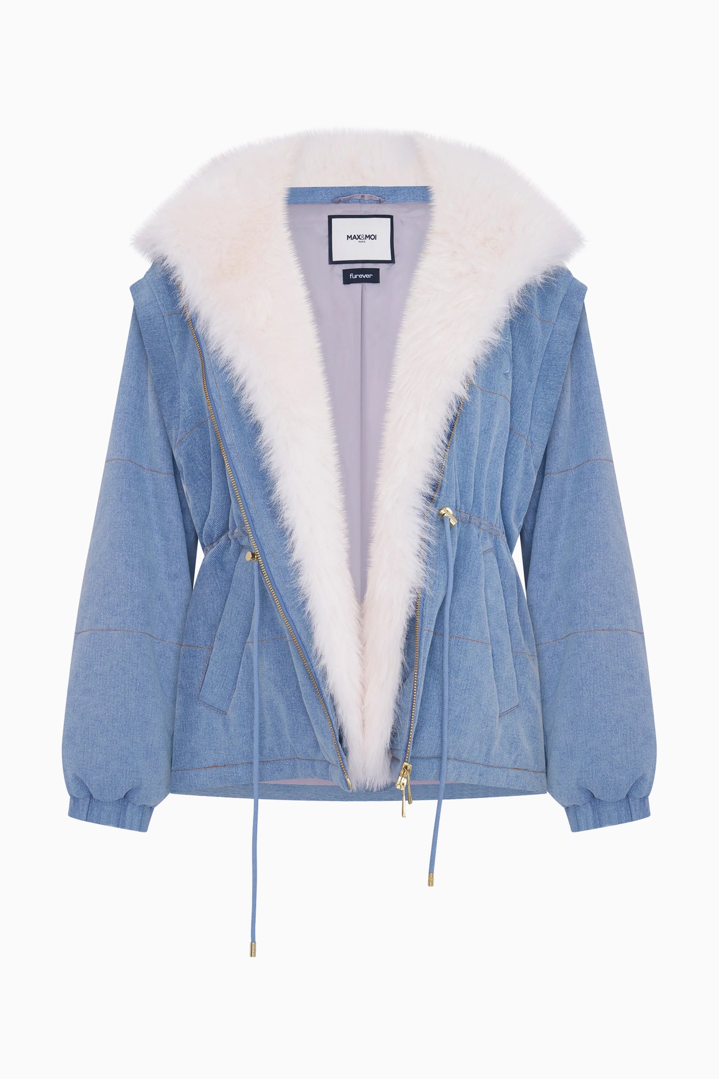 LoveShackFancy x MAX&MOI Deva Denim Convertible Jacket - Image 7