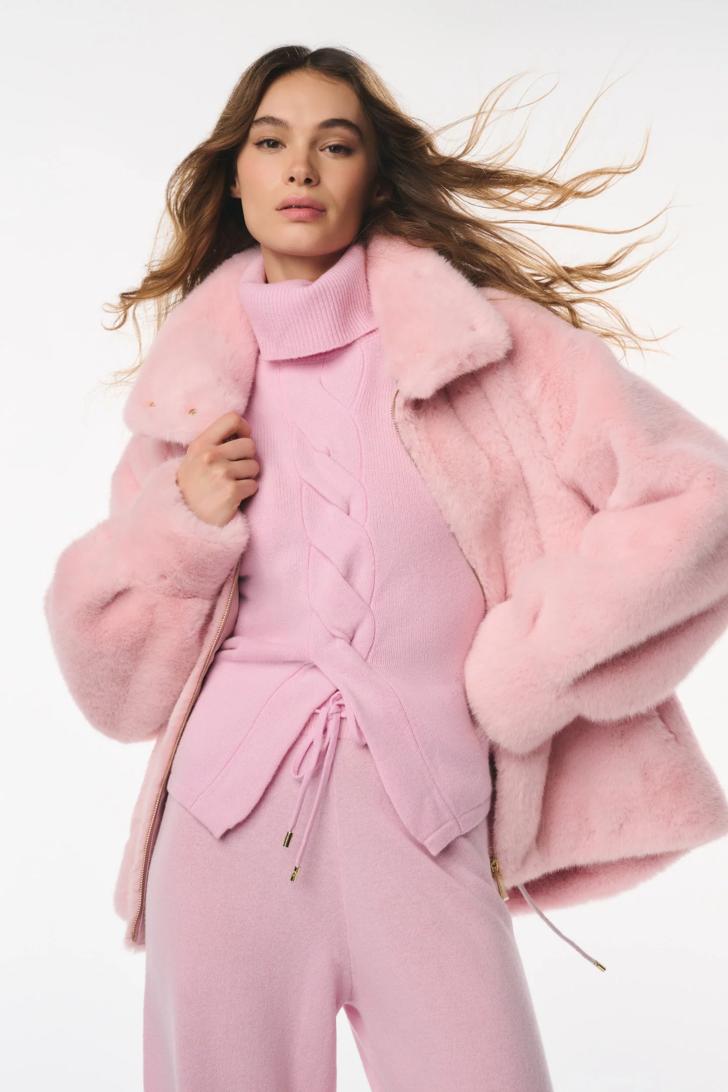 LoveShackFancy x MAX&MOI Vanessa Faux Fur Jacket - Image 5