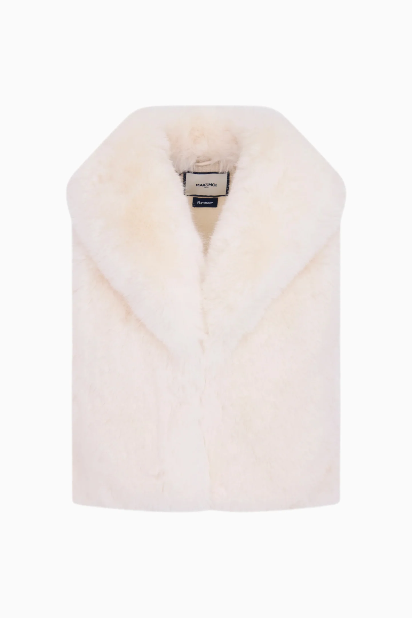 LoveShackFancy x MAX&MOI Verena Faux Fur Vest - Image 4