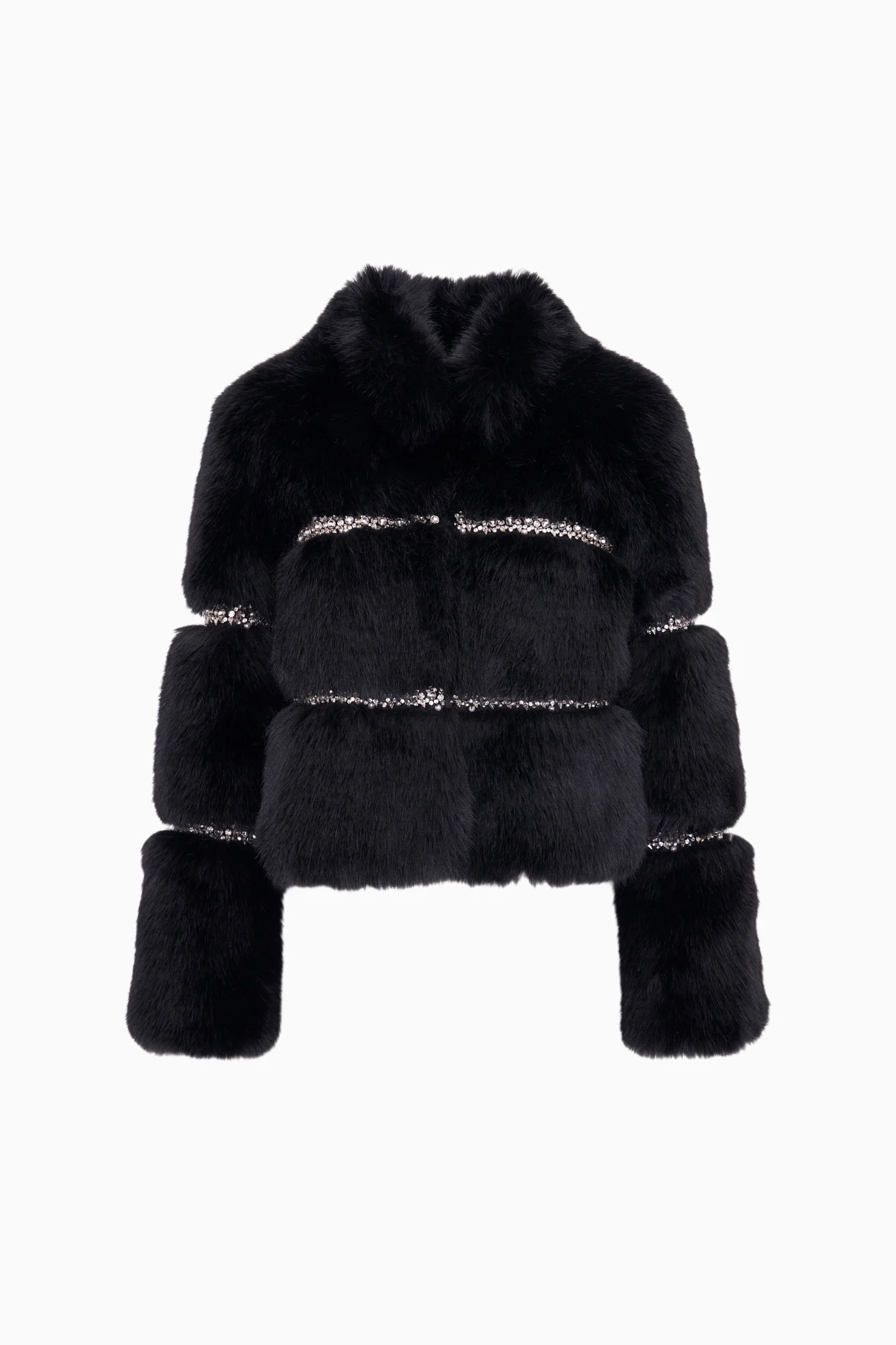 Manby Embellished Faux Fur Jacket - Image 6