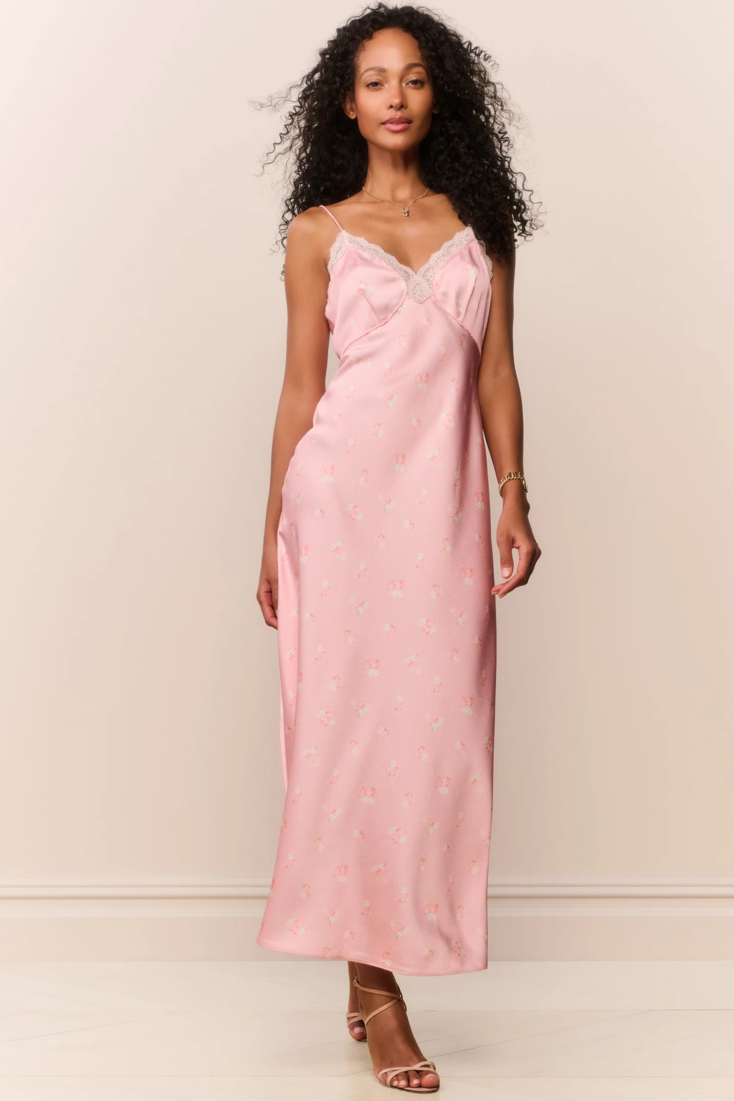 Peach Pom Pom Manuela Maxi Dress - Image 4