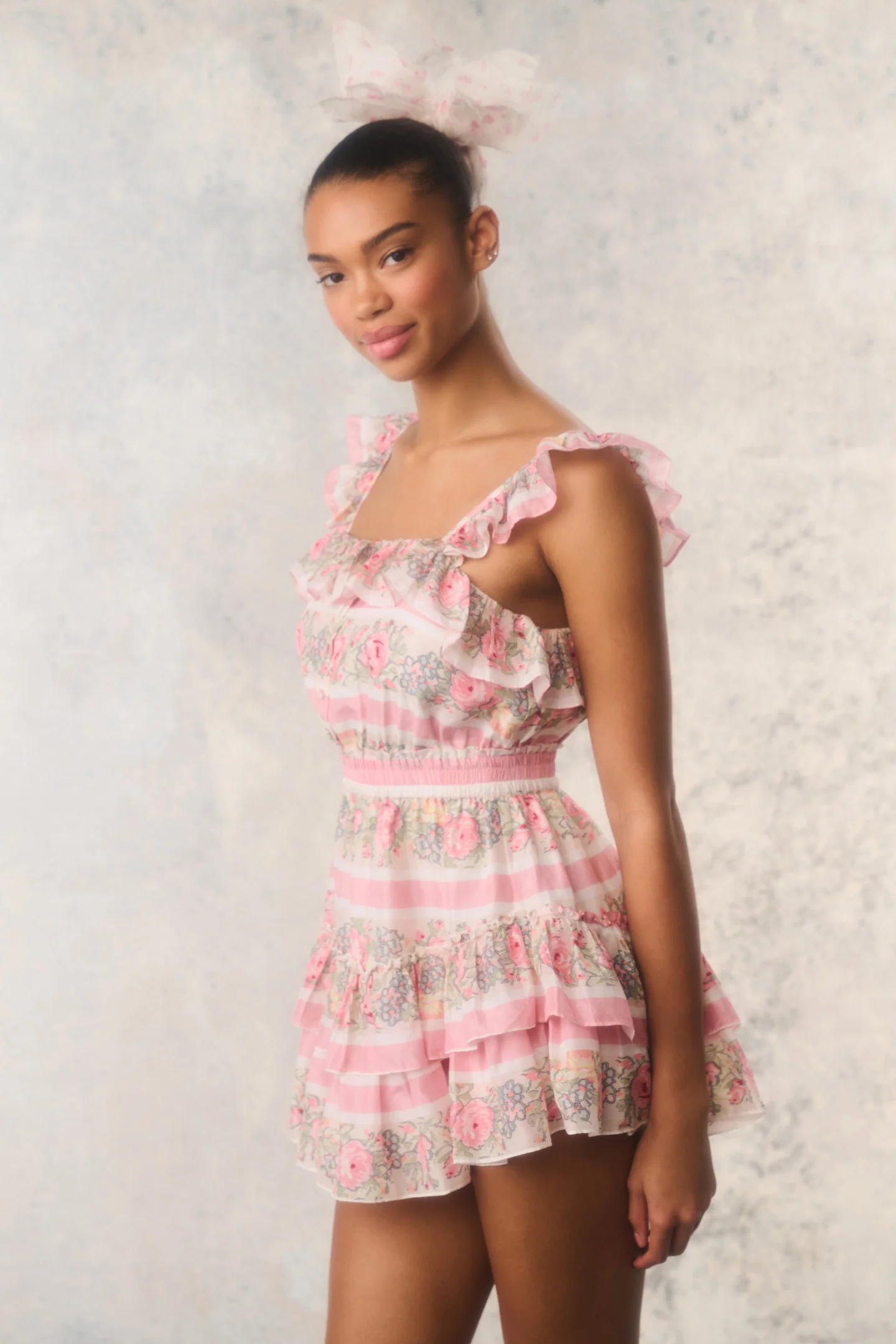 Re-Edition Marina Silk Mini Dress - Image 4