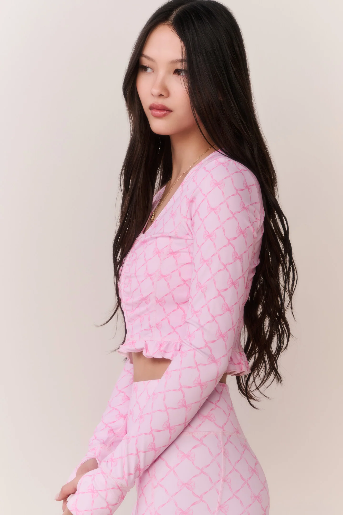 Medway Printed Zip-Up Active Top - Image 3