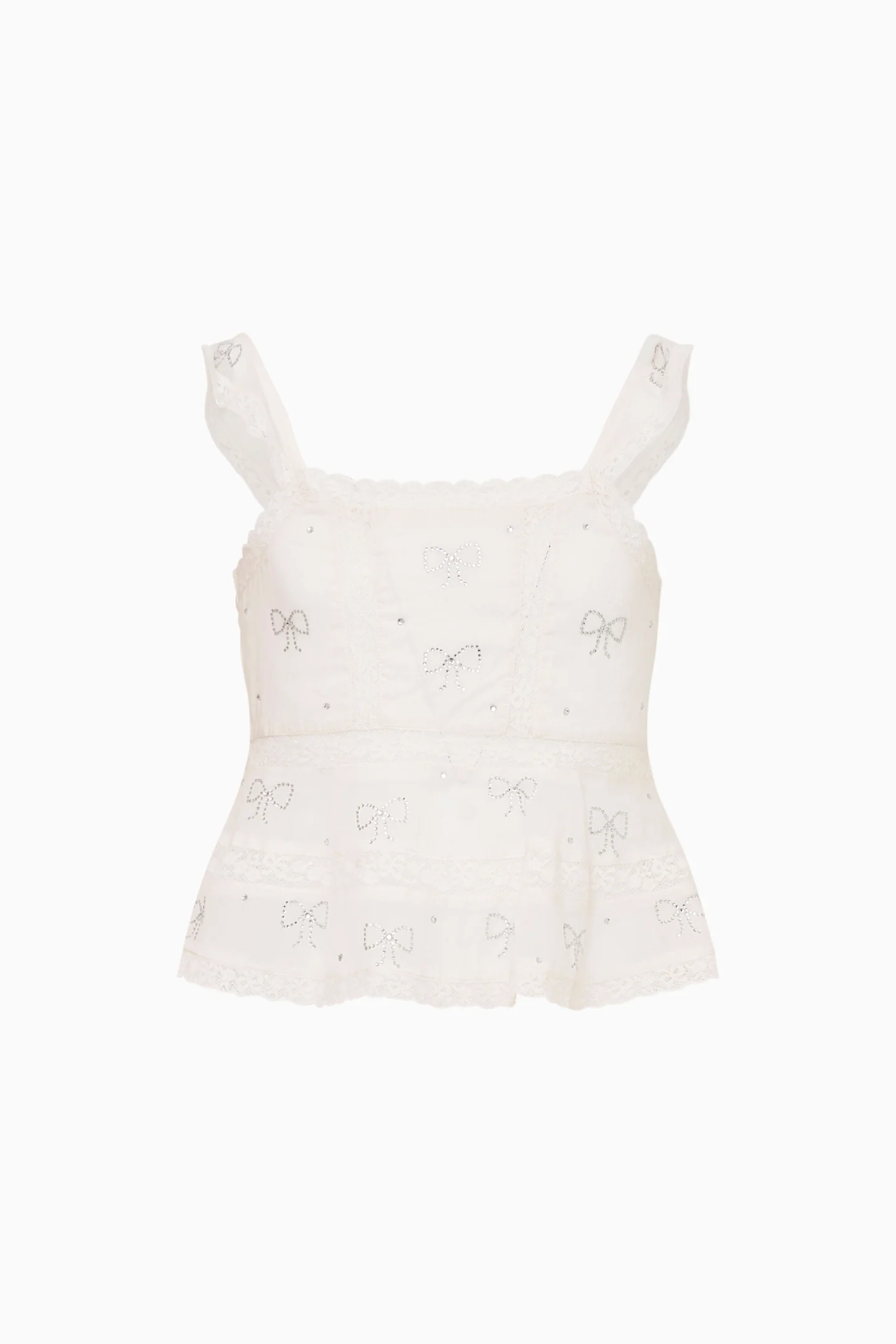 Little Girls Melsy Crystal Bow Cotton Top - Image 5