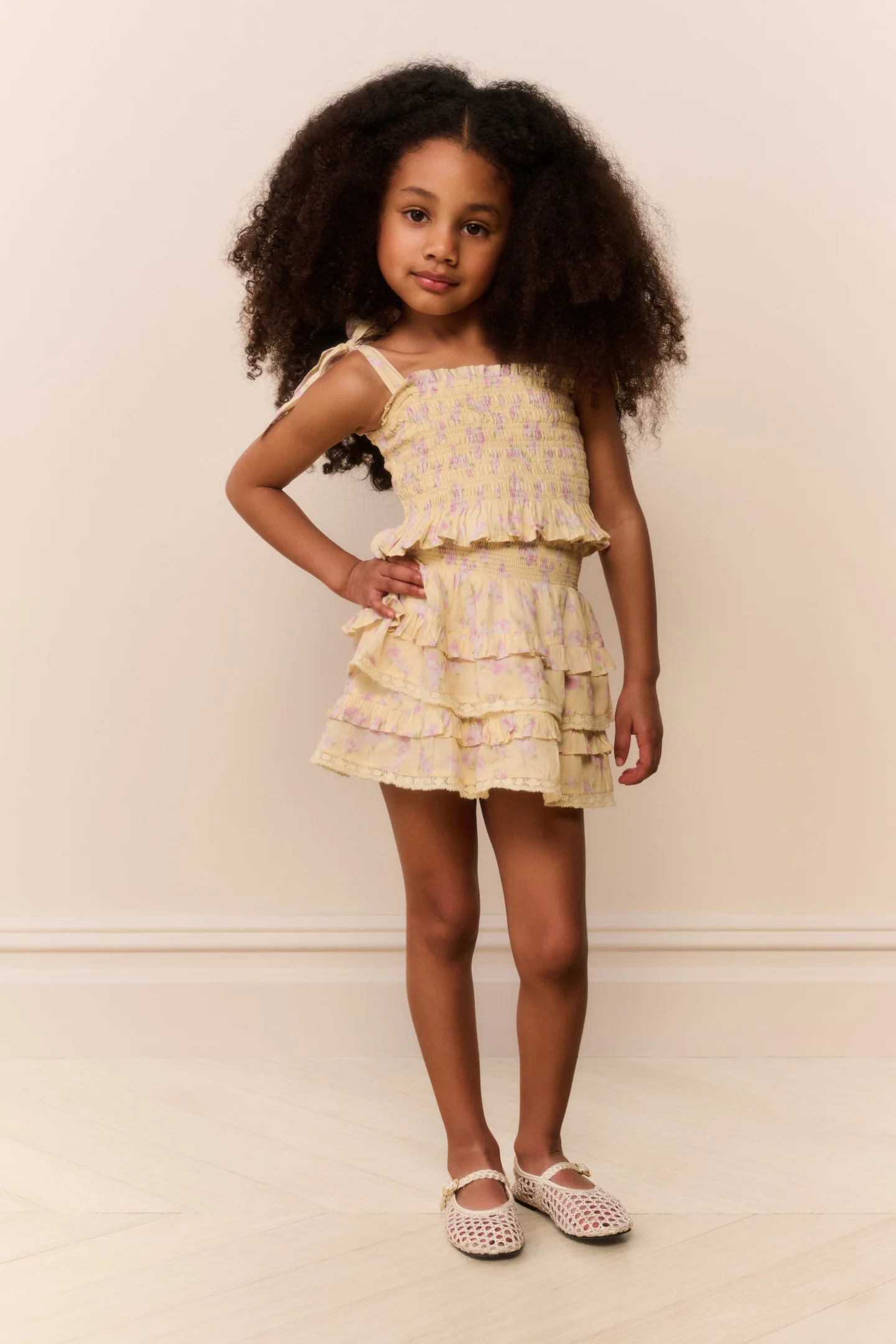 Little Girls Merrinelle Blooming Floral Top - Image 2
