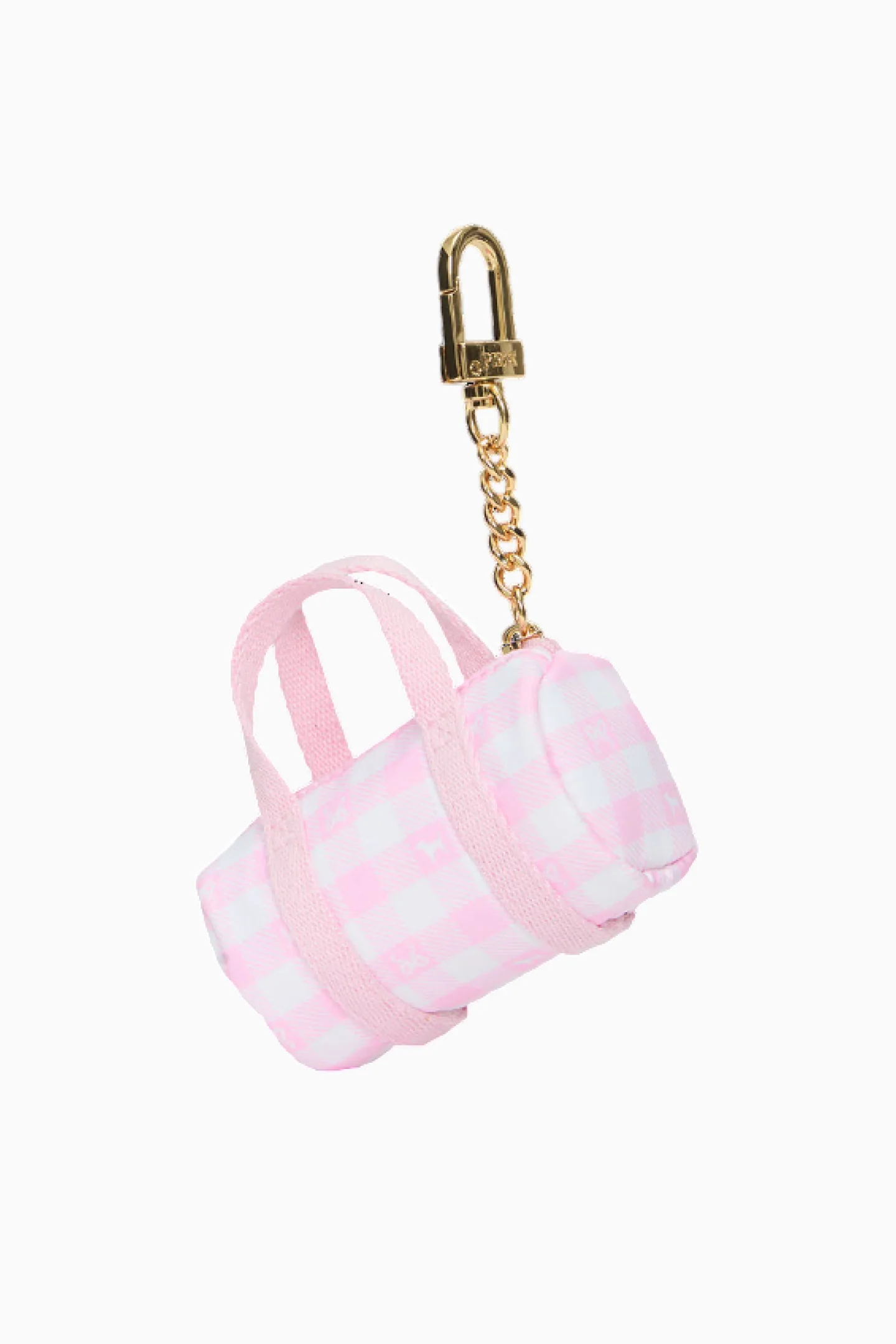 PINK x LoveShackFancy Mini Duffle Keychain Charm - Image 3