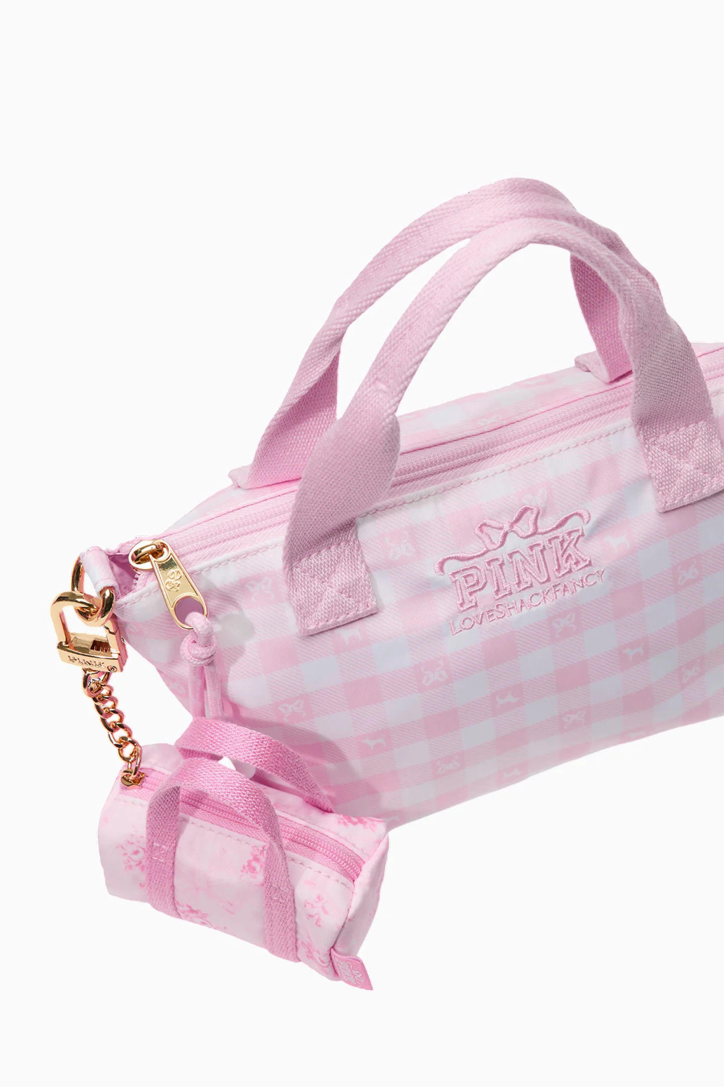 PINK x LoveShackFancy Mini Duffle Keychain Charm - Image 7