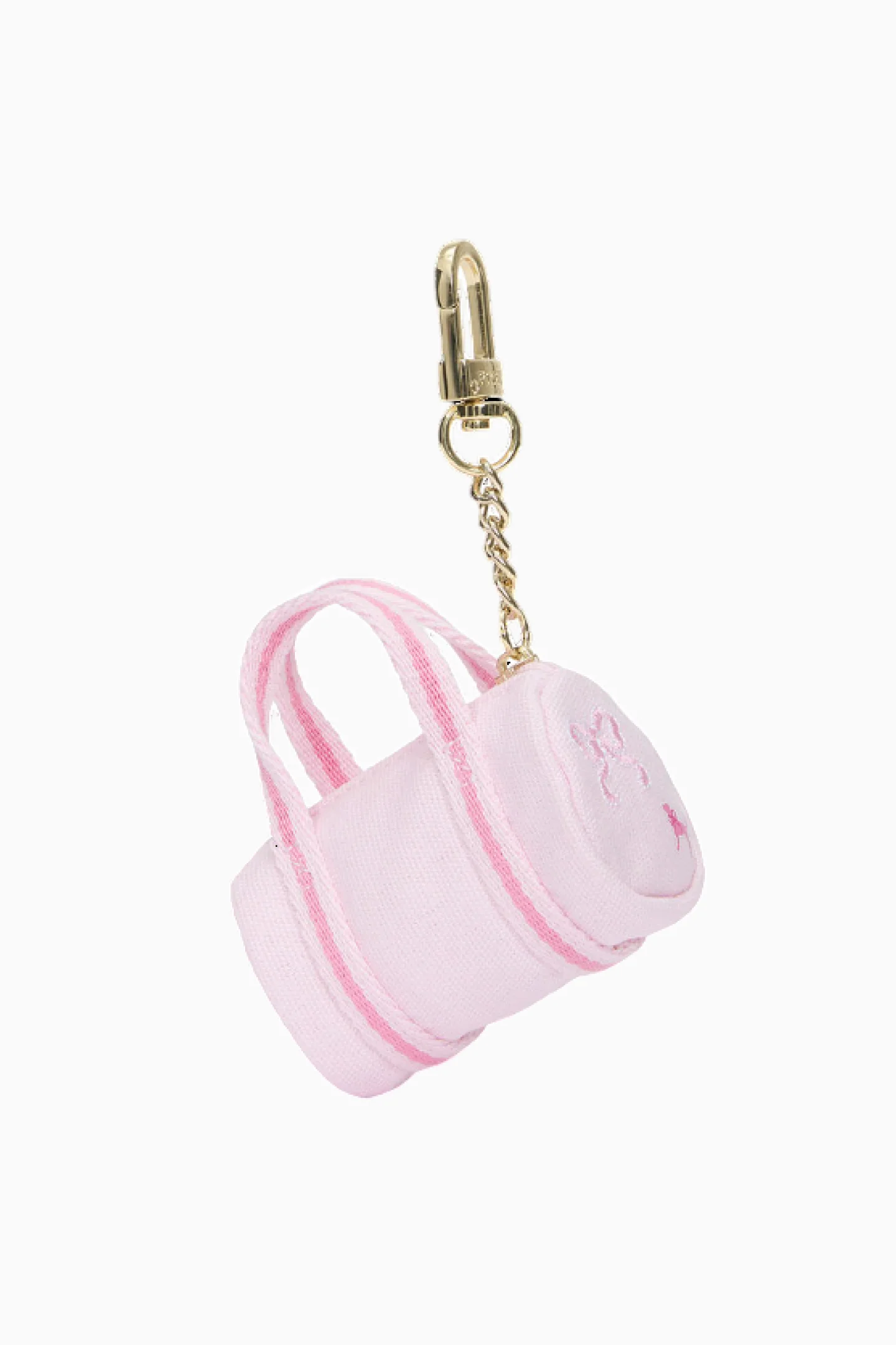 PINK x LoveShackFancy Pink Tulip Mini Duffle Keychain Charm - Image 4