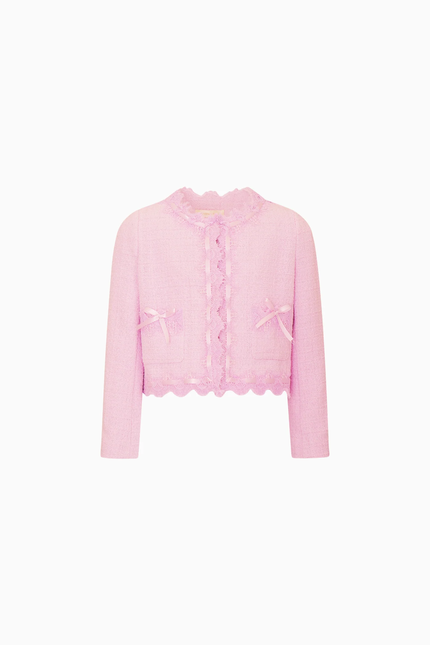 Little Girls Lace Tweed Erina Jacket - Image 6