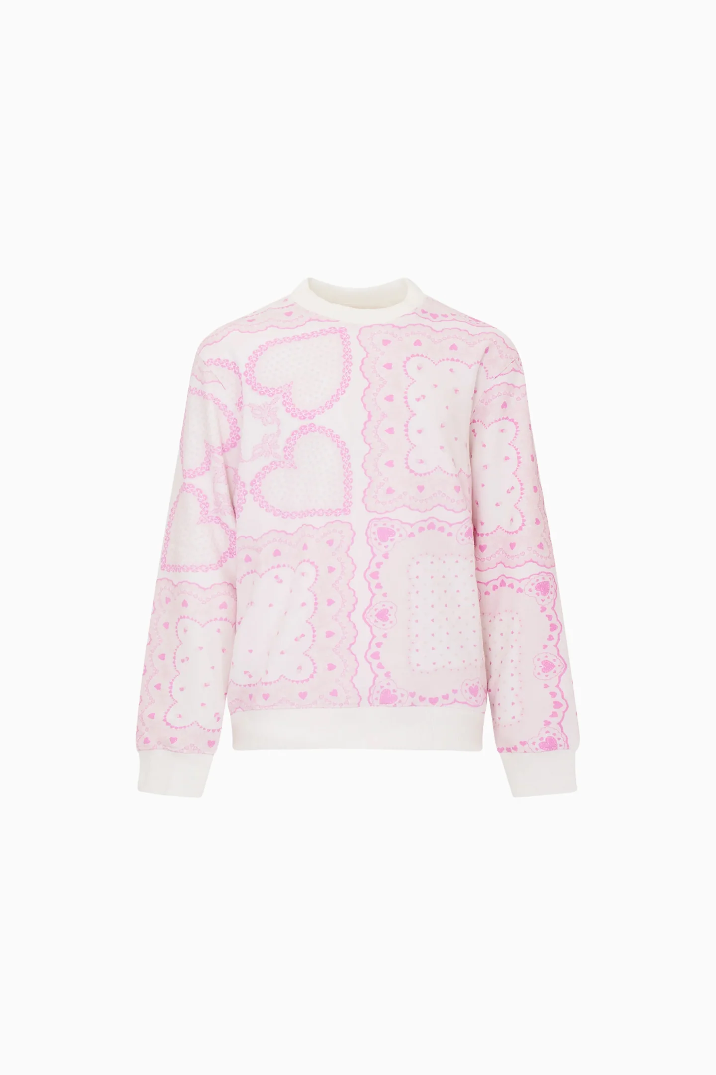 Little Girls Mini Leila Heart Print Pullover - Image 5