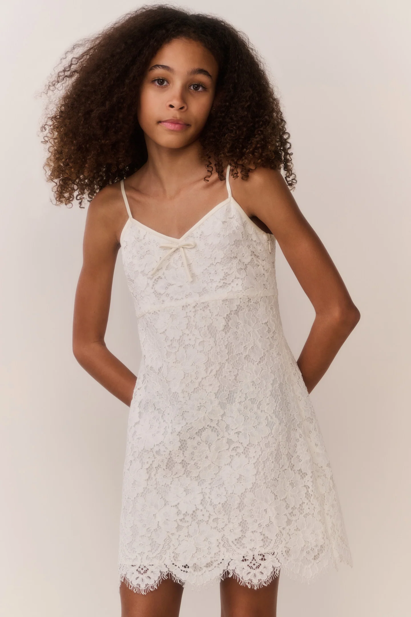 Tween Petaline Lace Mini Dress - Image 2