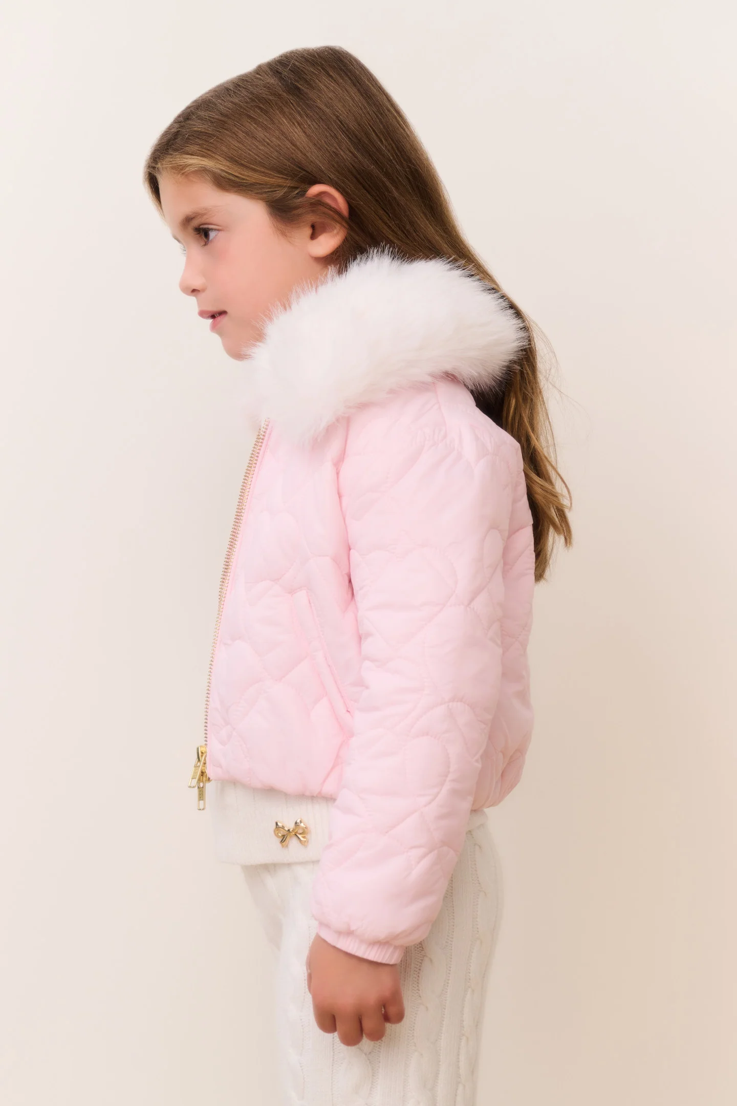 Little Girls Mini Sandria Puffer - Image 3