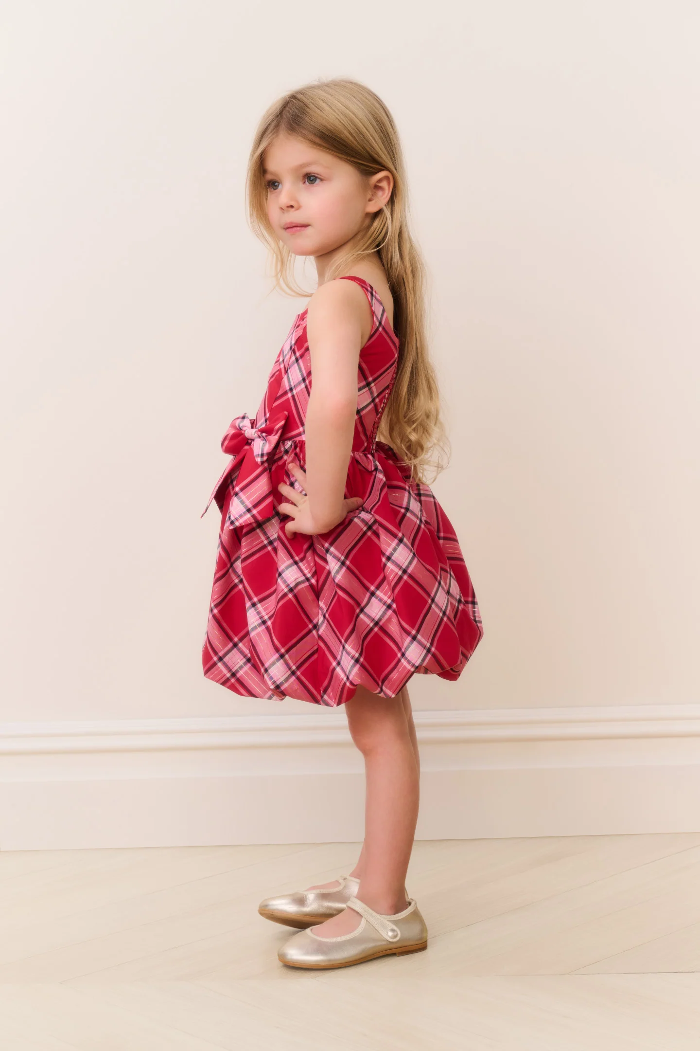 Little Girls Mini Tima Tartan Dress - Image 2