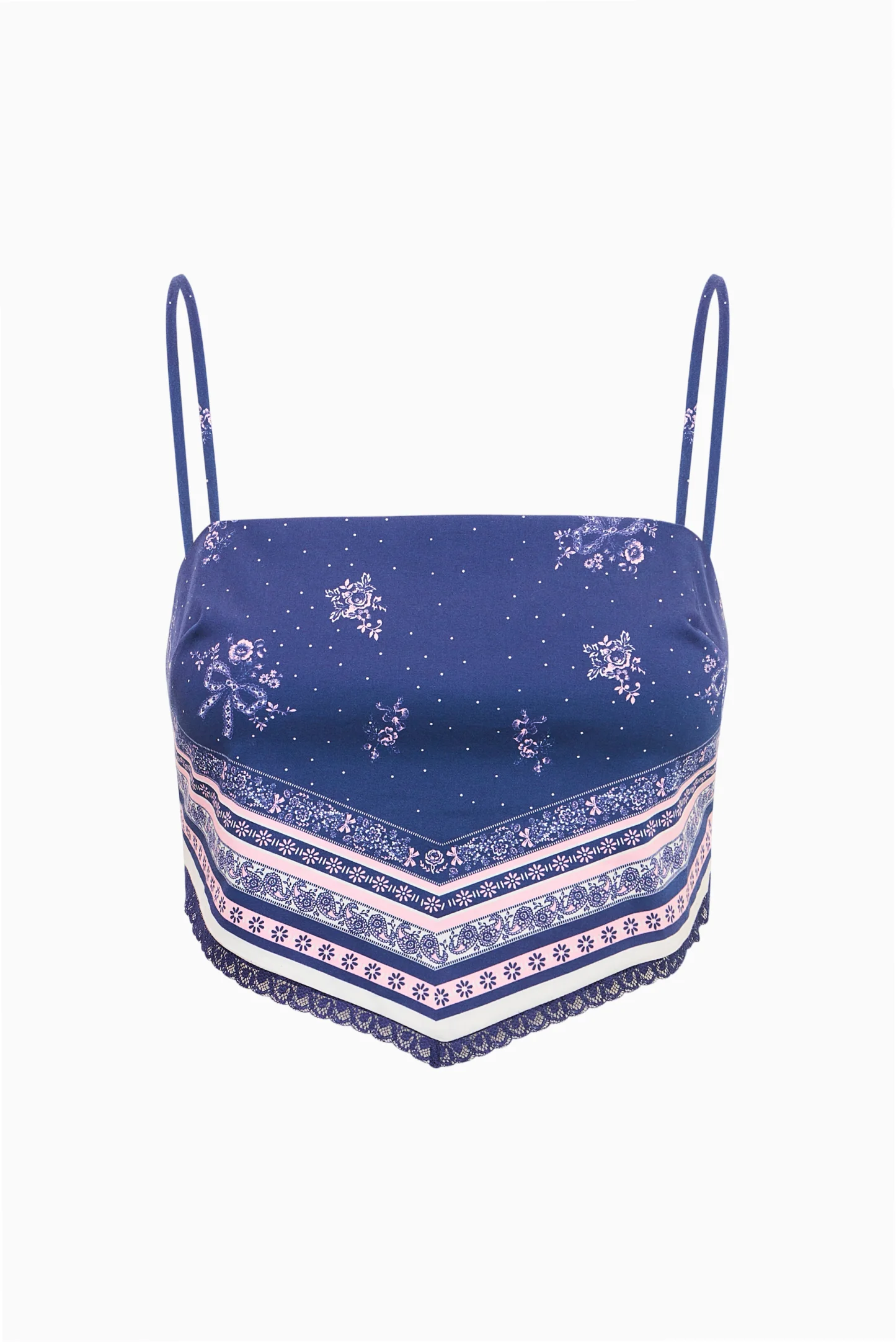 Mollie Bandana Print Scarf Top - Image 5