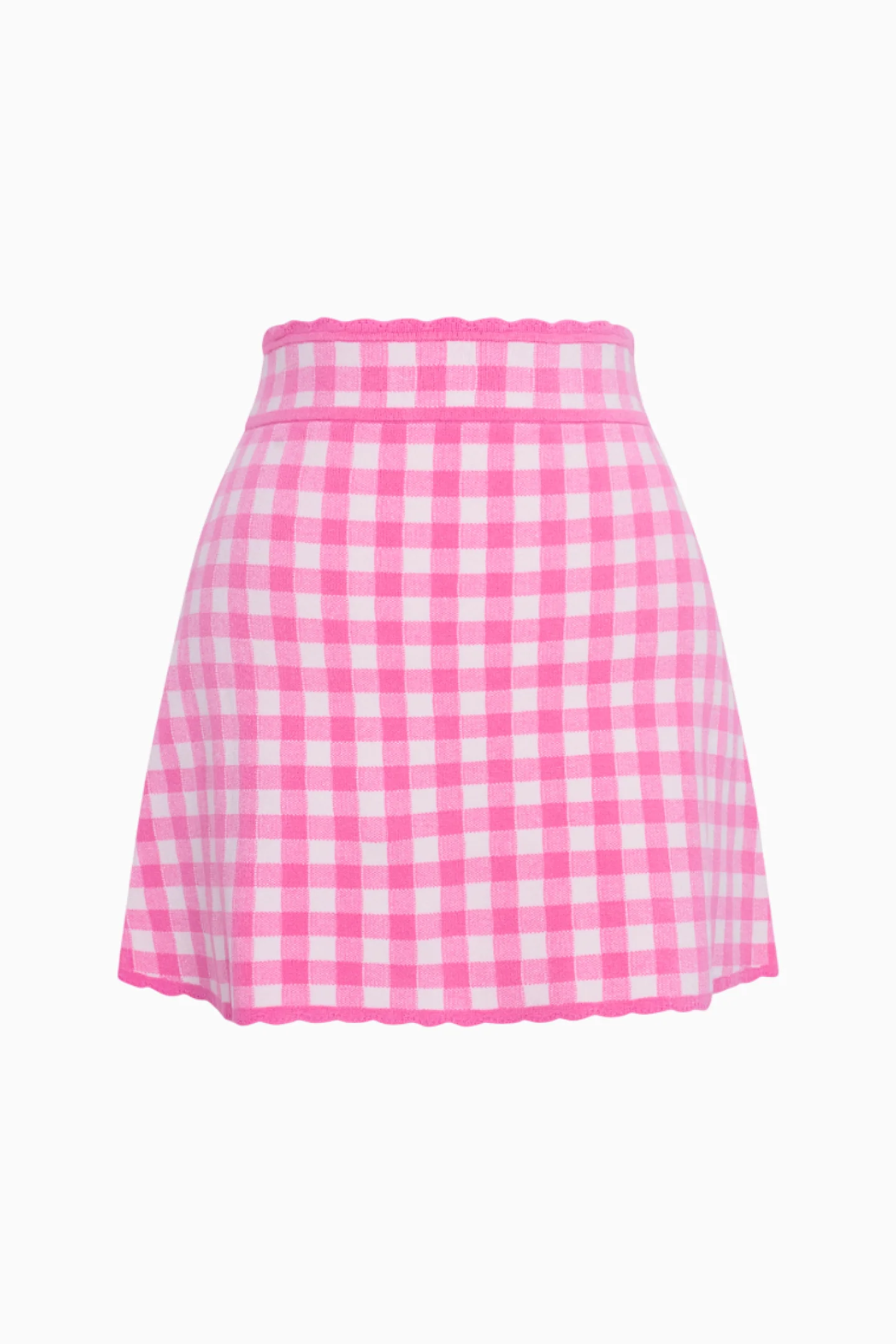 Muna Checkered Knit Mini Skirt - Image 6