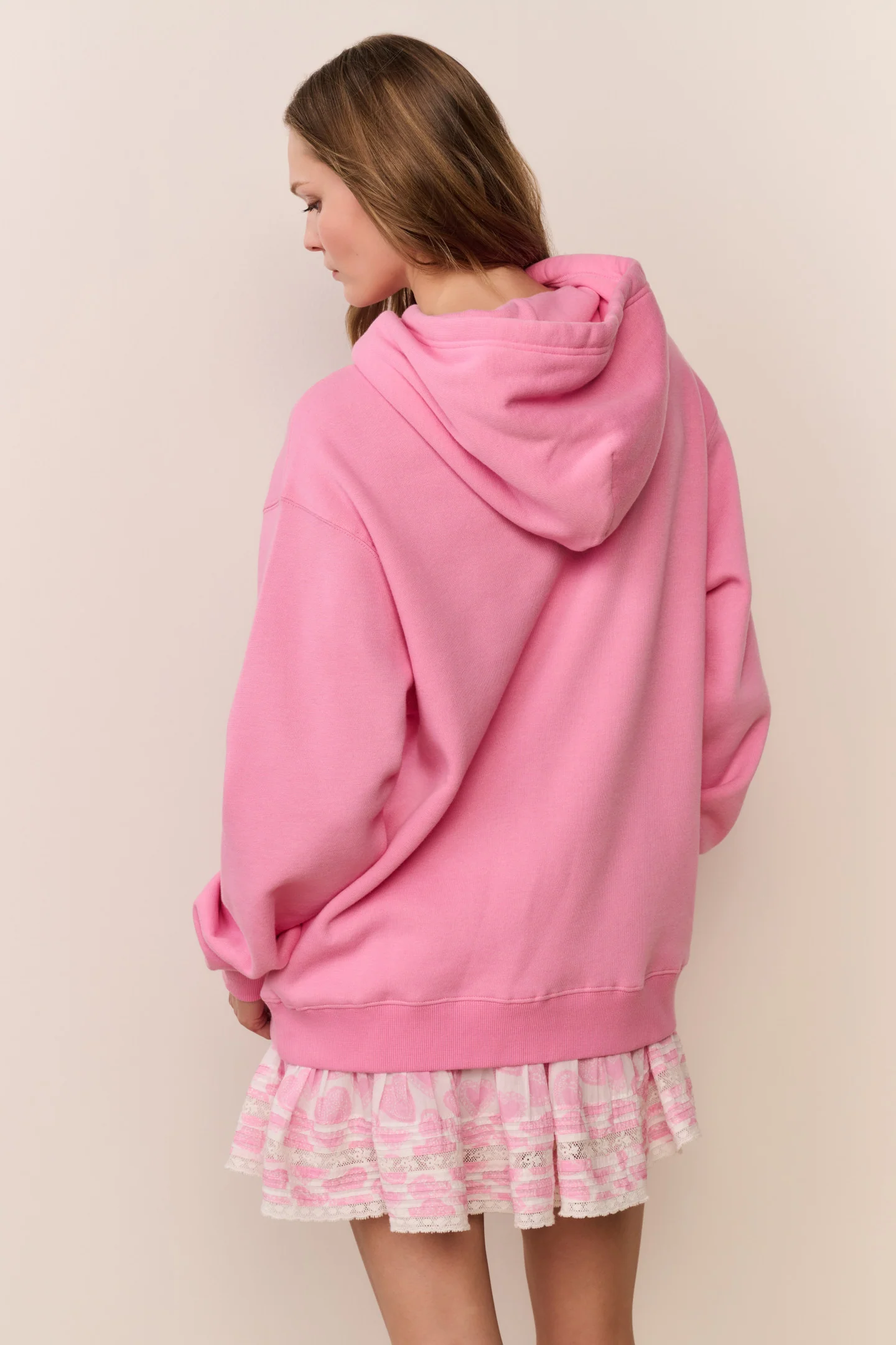 Nacova Heart Doily Fleece Hoodie - Image 4