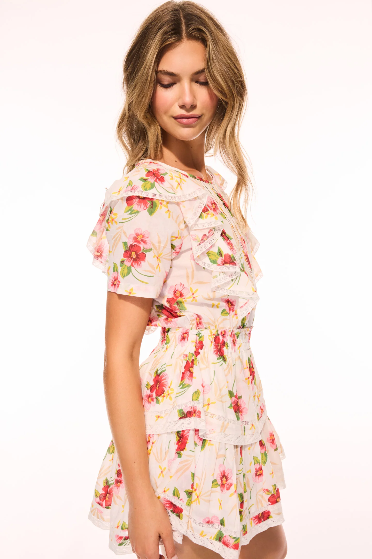 Natasha Upcycled Cotton Mini Dress - ISLAND VIBES - Image 2
