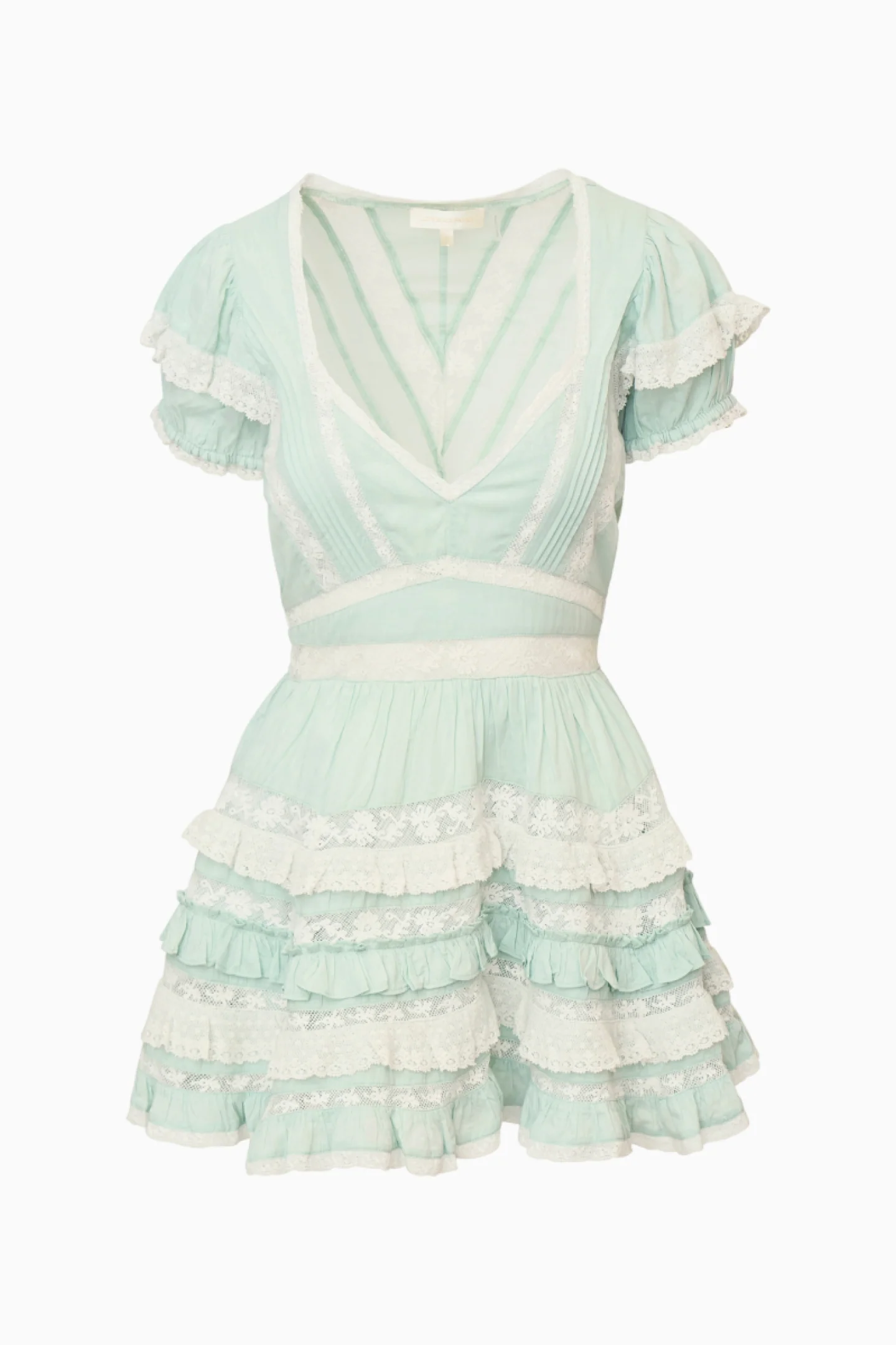 Nivara Lace Ruffle Mini Dress - Image 6