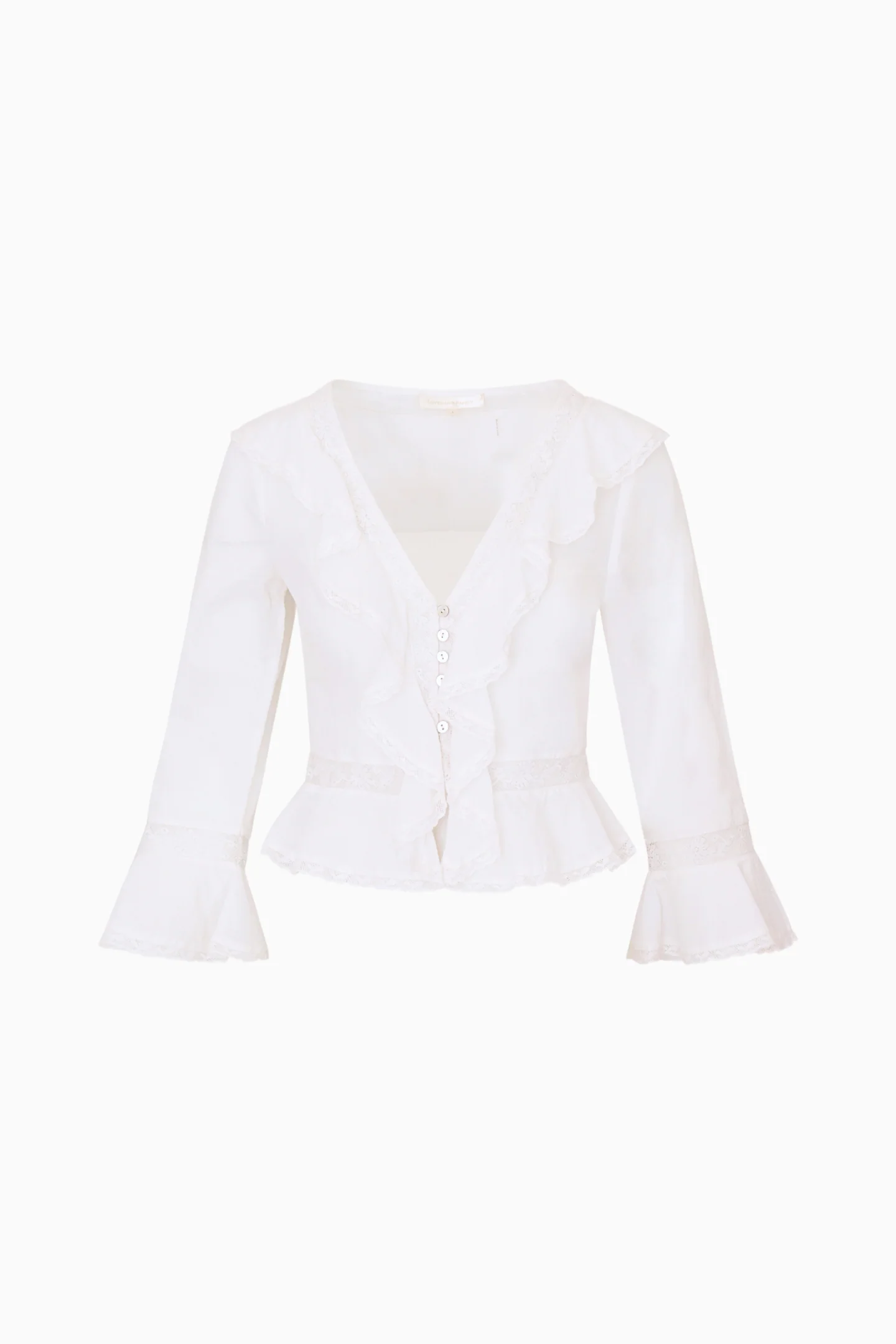 Olenna Cotton Victorian Ruffle Top - Image 7