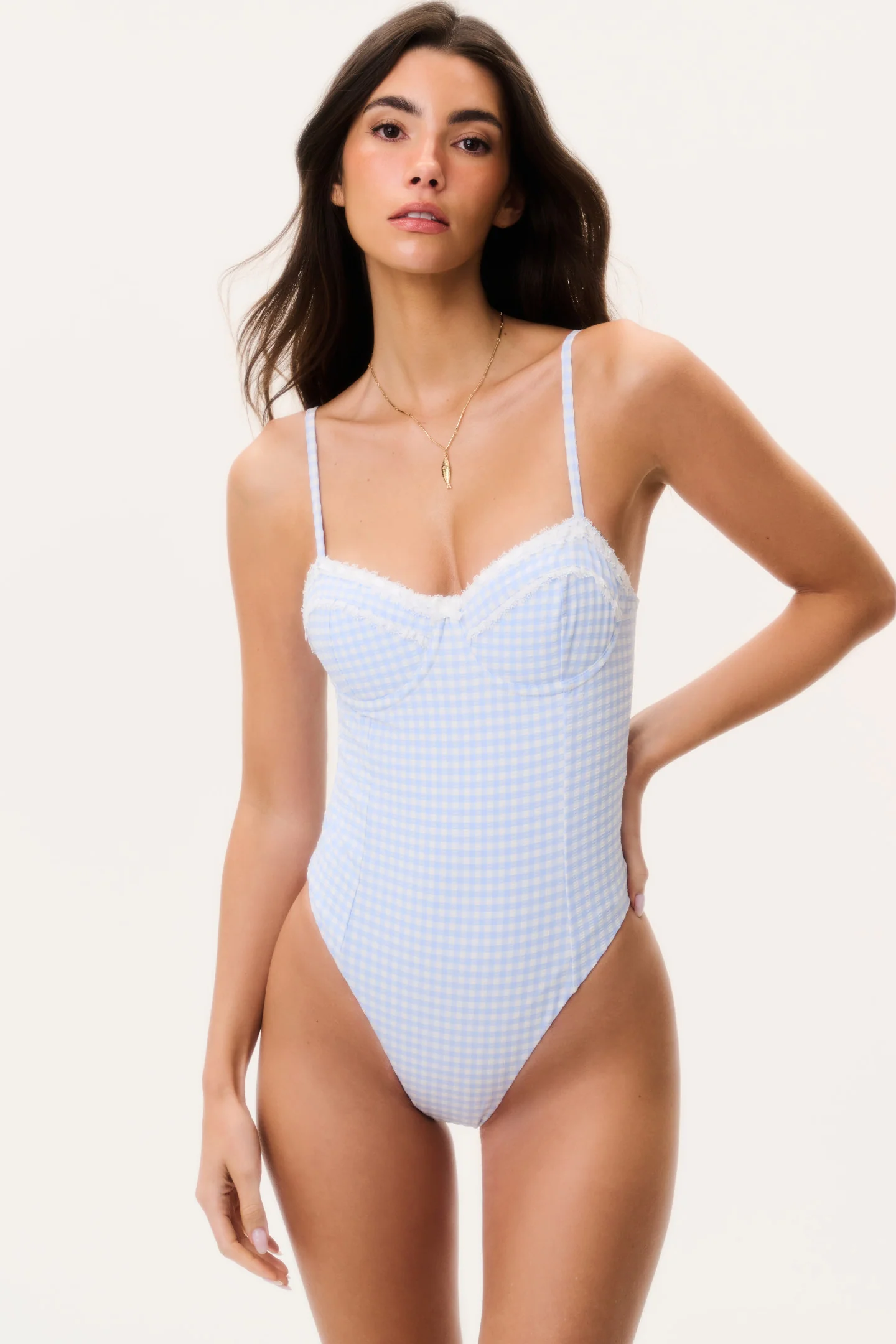 Olivienne Gingham One-Piece Swimsuit - Image 3