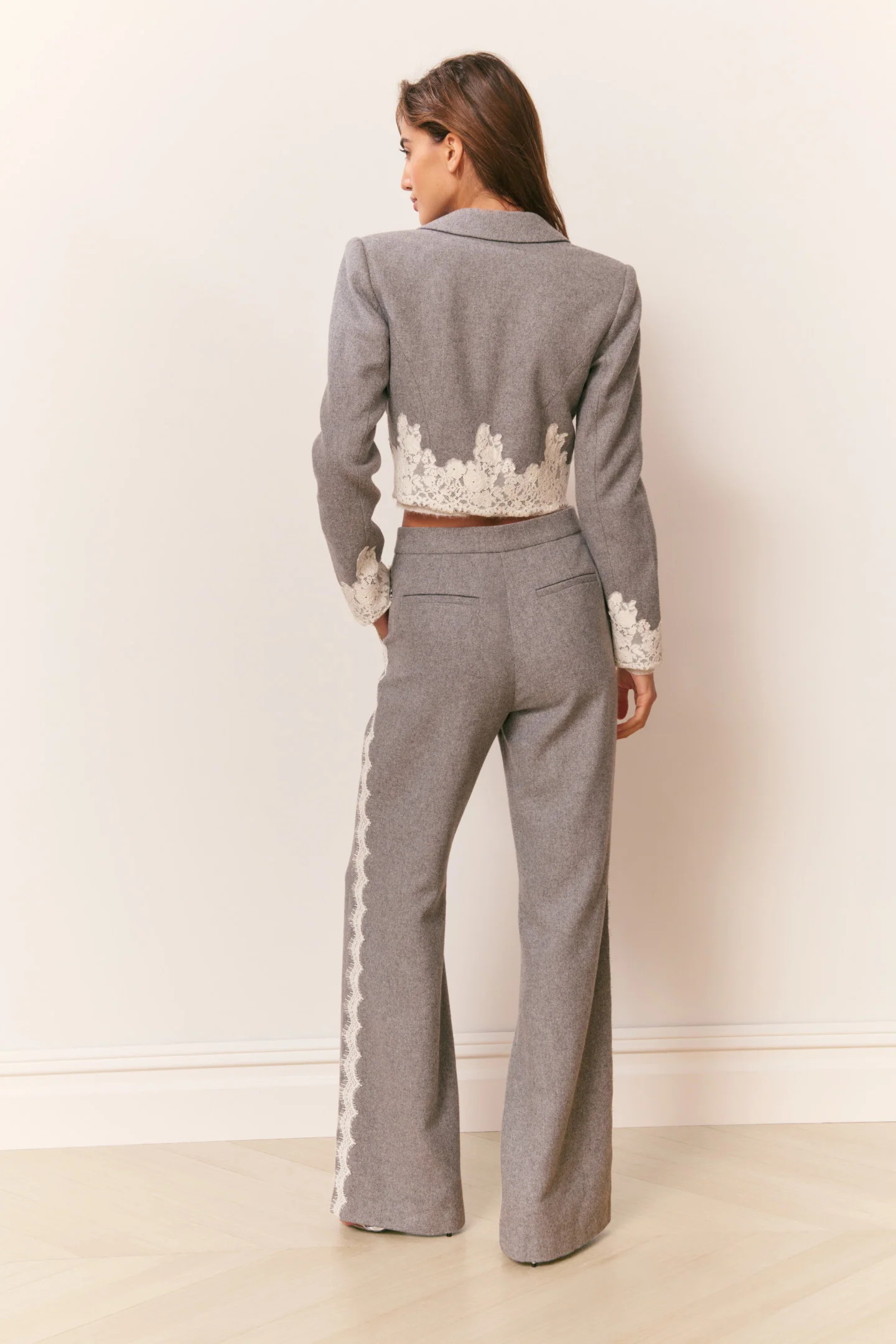 Oriaith Lace-Trimmed Trousers - Image 4
