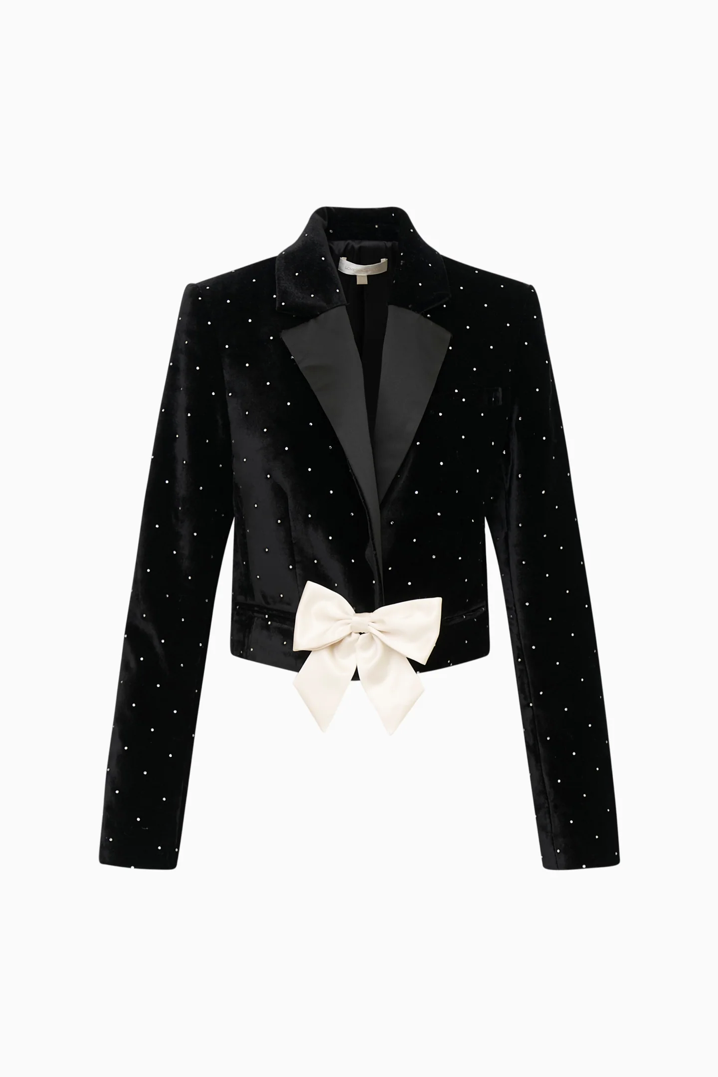 Orlisa Cropped Velvet Blazer - Image 5