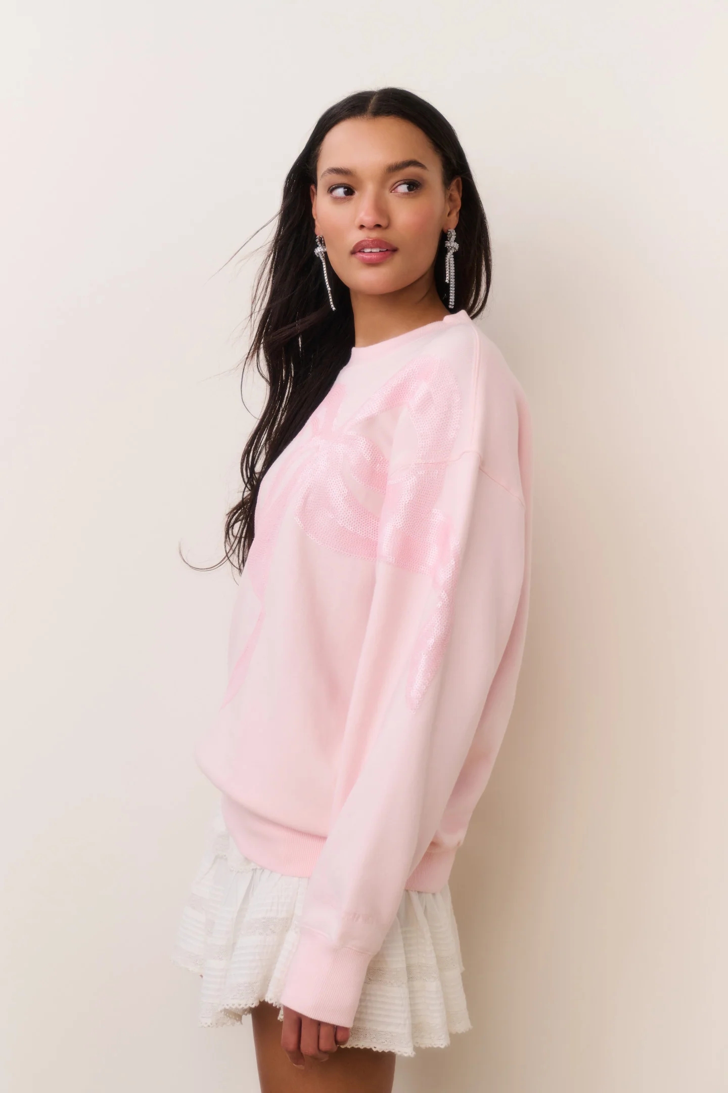 Palo Sequin Bow Fleece Pullover - Image 3
