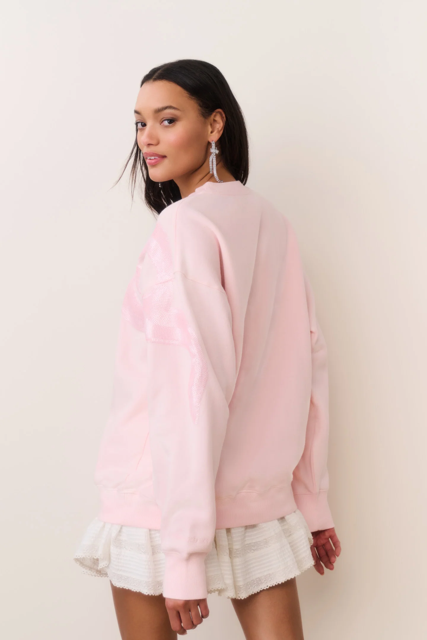 Palo Sequin Bow Fleece Pullover - Image 4