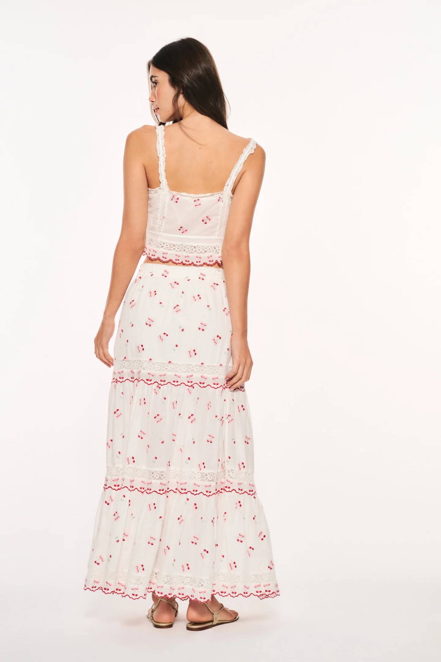 Patten Cotton Cherry Maxi Skirt - Image 5