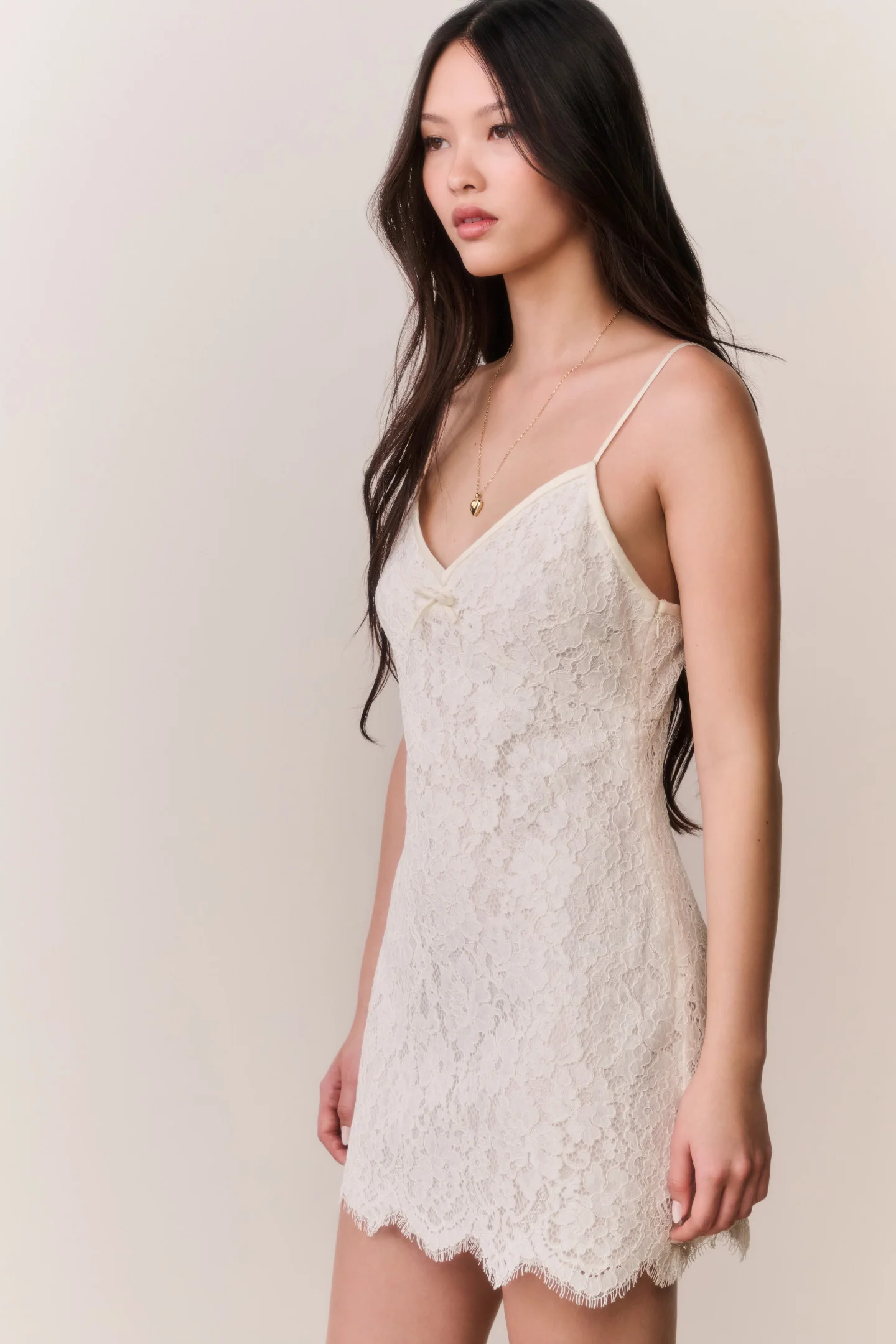 Petaline Lace Mini Dress - Image 4