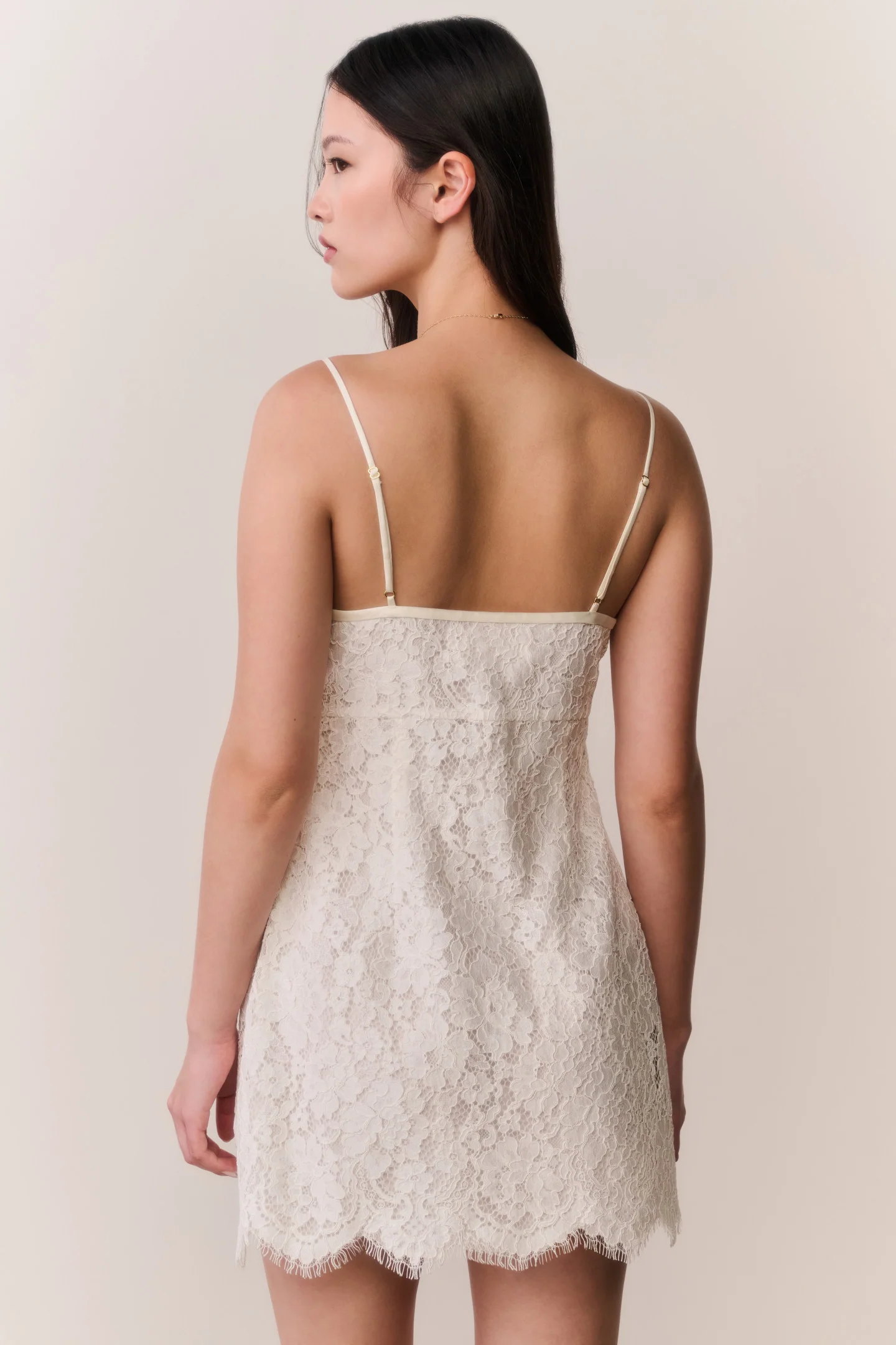 Petaline Lace Mini Dress - Image 5