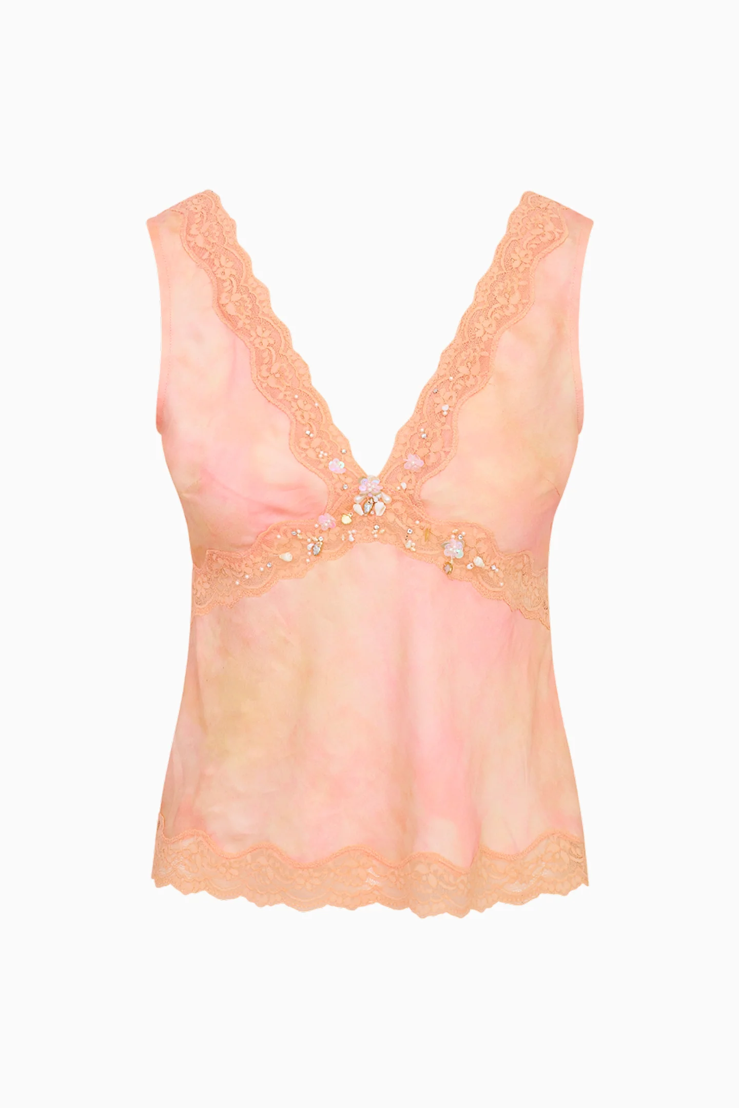 Petrou Beaded Silk-Blend Top - Image 7