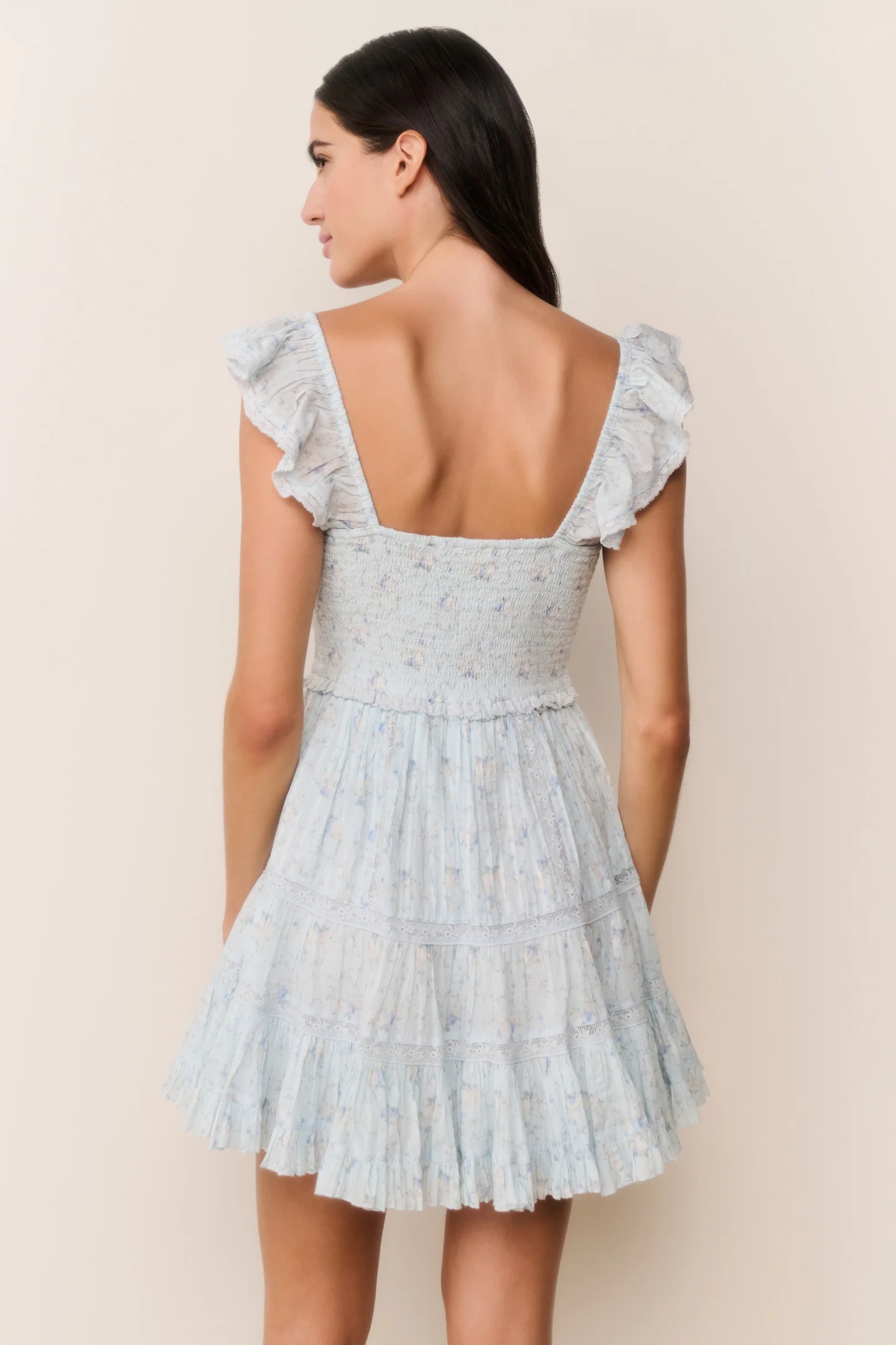 Presline Floral Wreath Print Mini Dress - Image 4