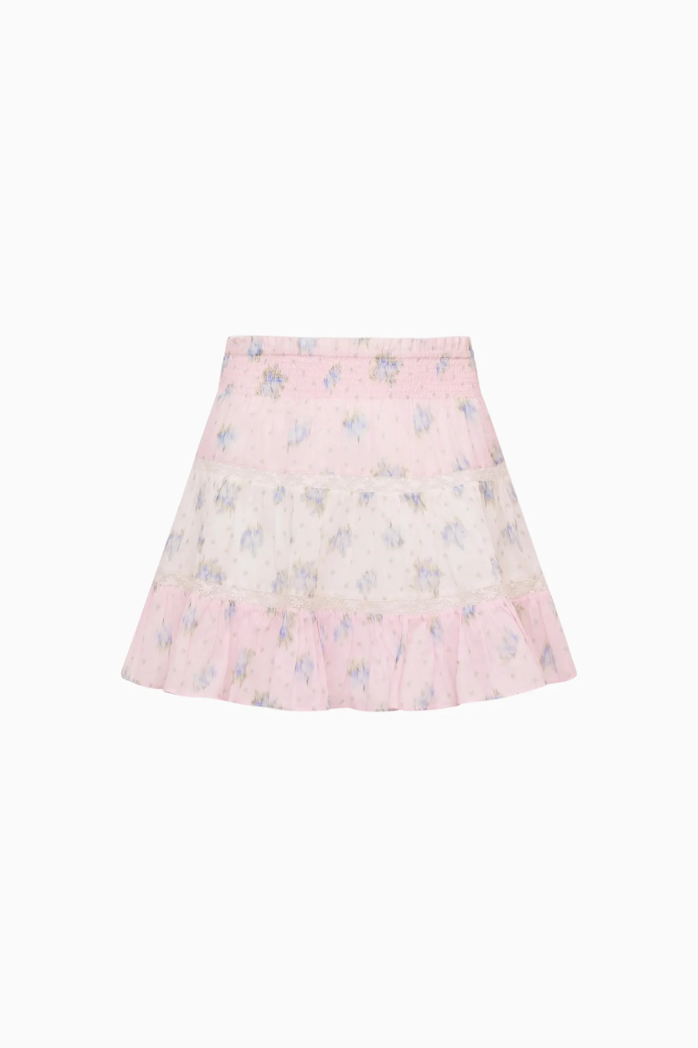 Little Girls Raf Mixed Print Skirt - Image 4