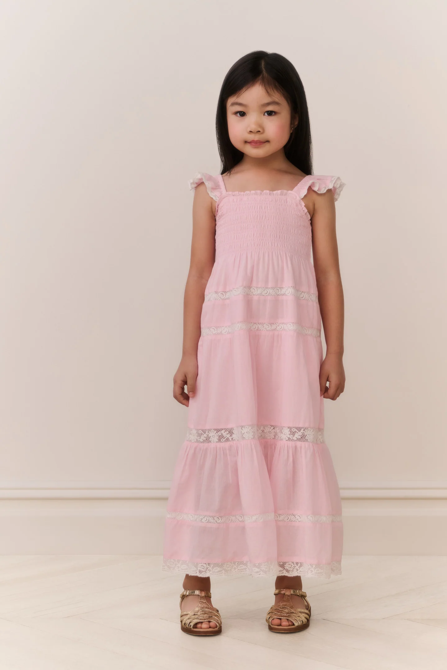 Little Girls Rhiannon Cotton Maxi Dress - Image 2