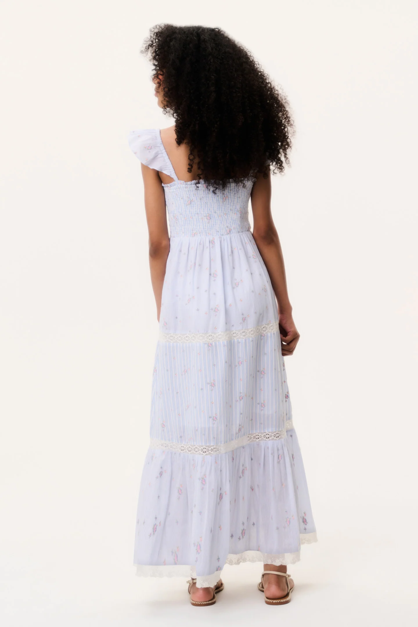 Tween Rhiannon Striped Floral Dress - Image 3