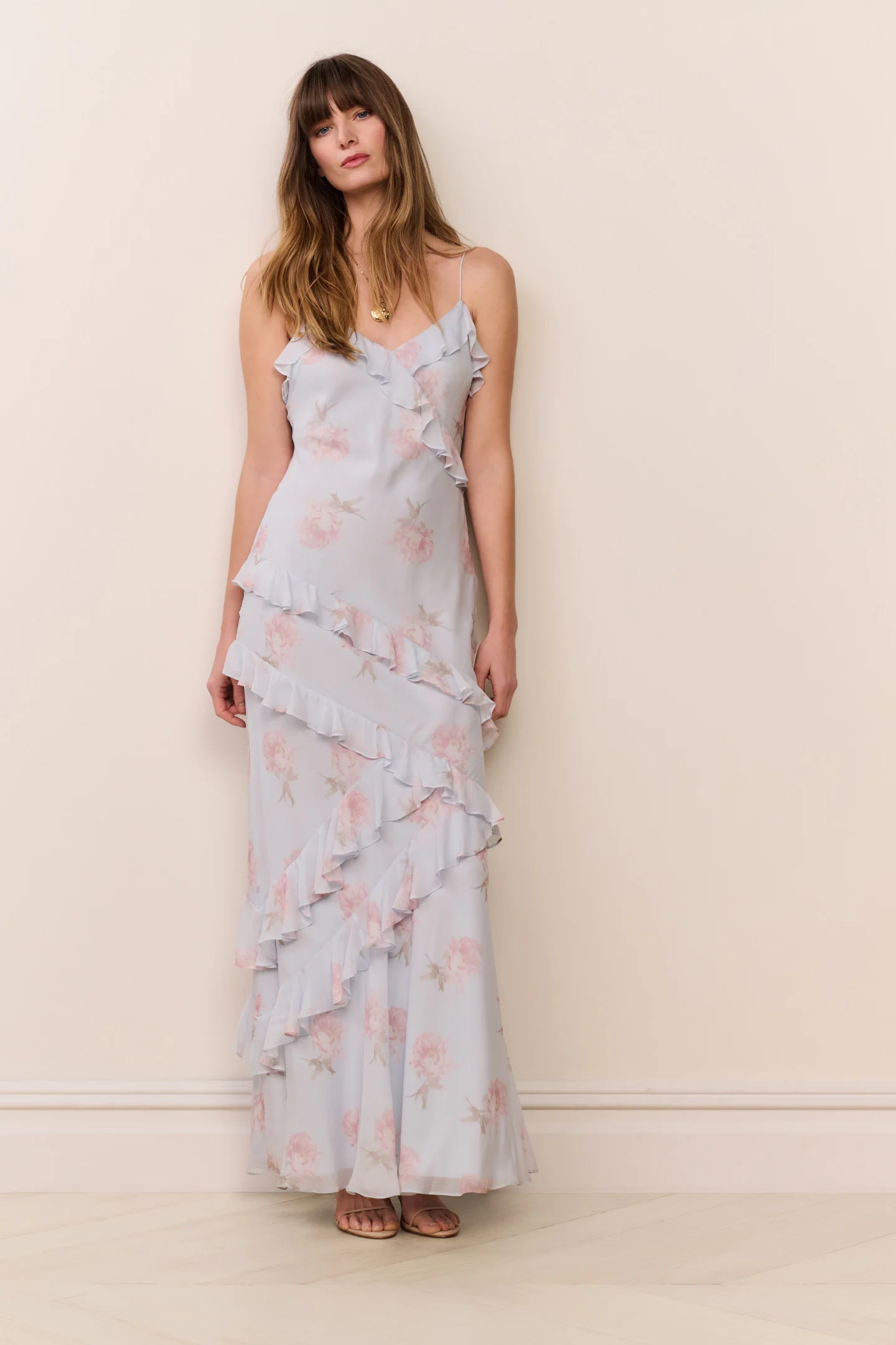 Rialto Floral Chiffon Maxi Dress - Image 3