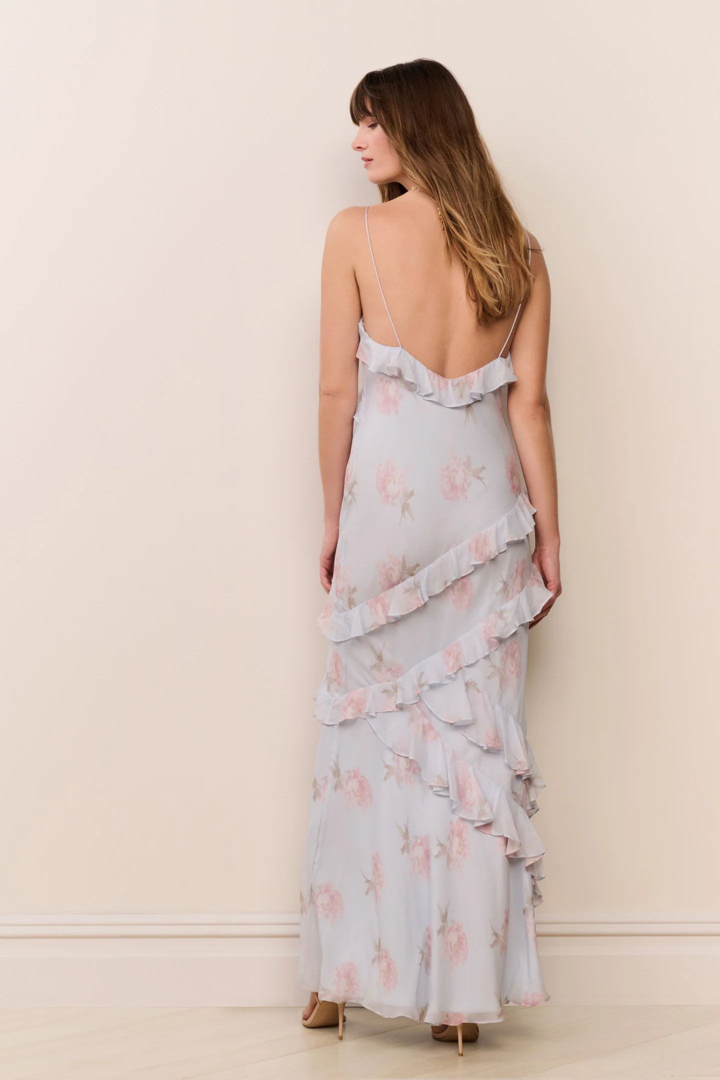 Rialto Floral Chiffon Maxi Dress - Image 5