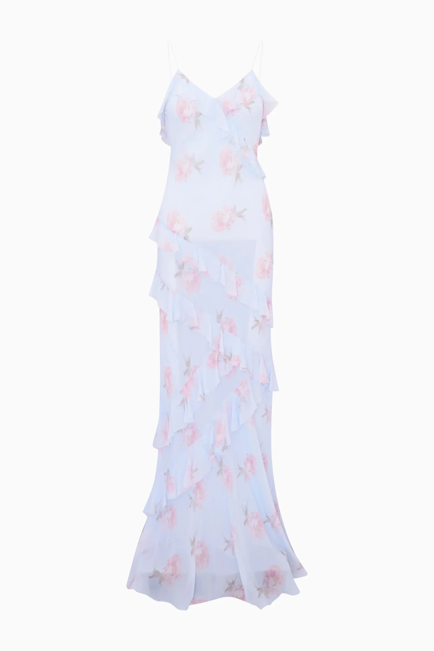 Rialto Floral Chiffon Maxi Dress - Image 6