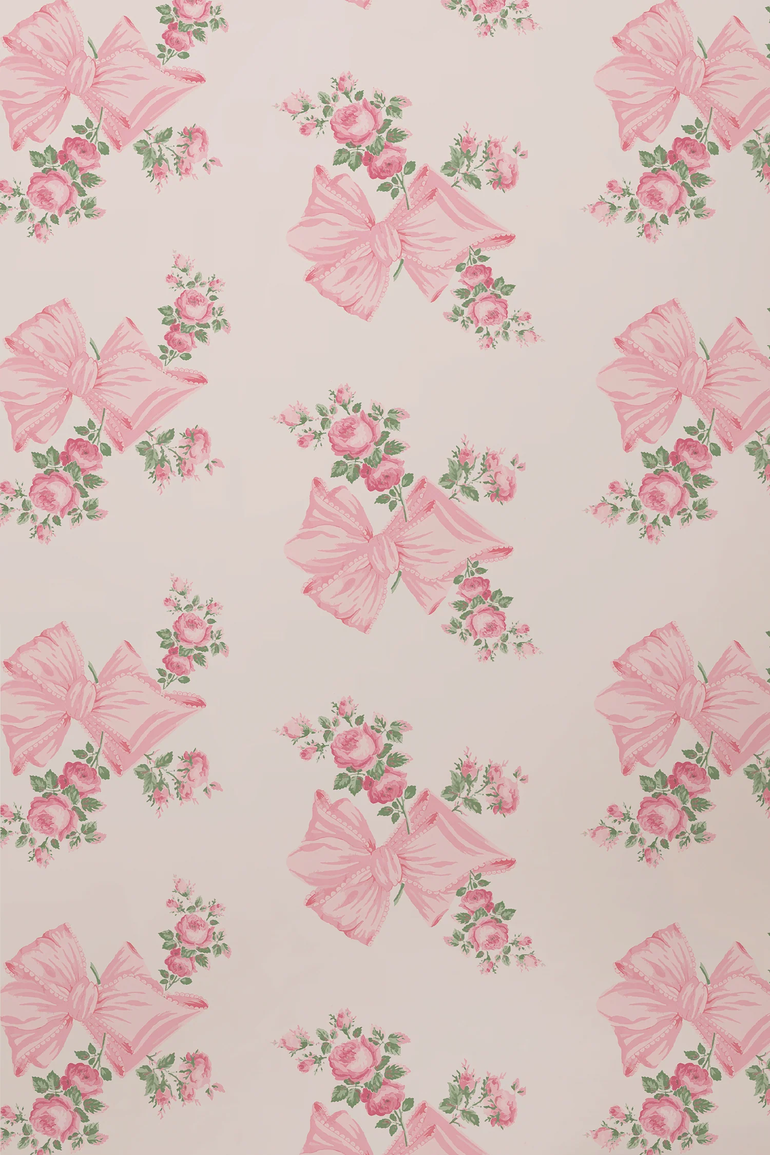 Rosa Beaux Pink Mint Standard Wallpaper - Image 2