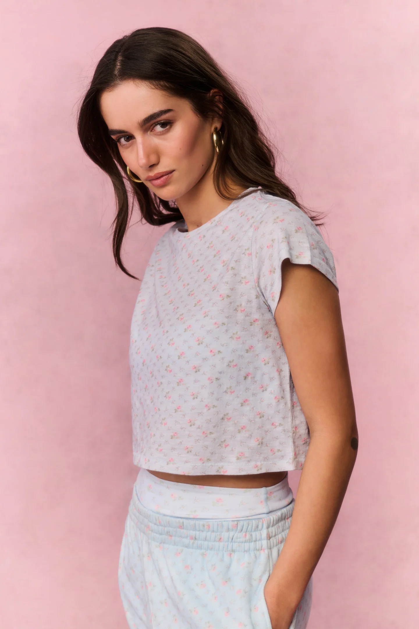 Sweetheart Rubin Cropped Tee - Image 8