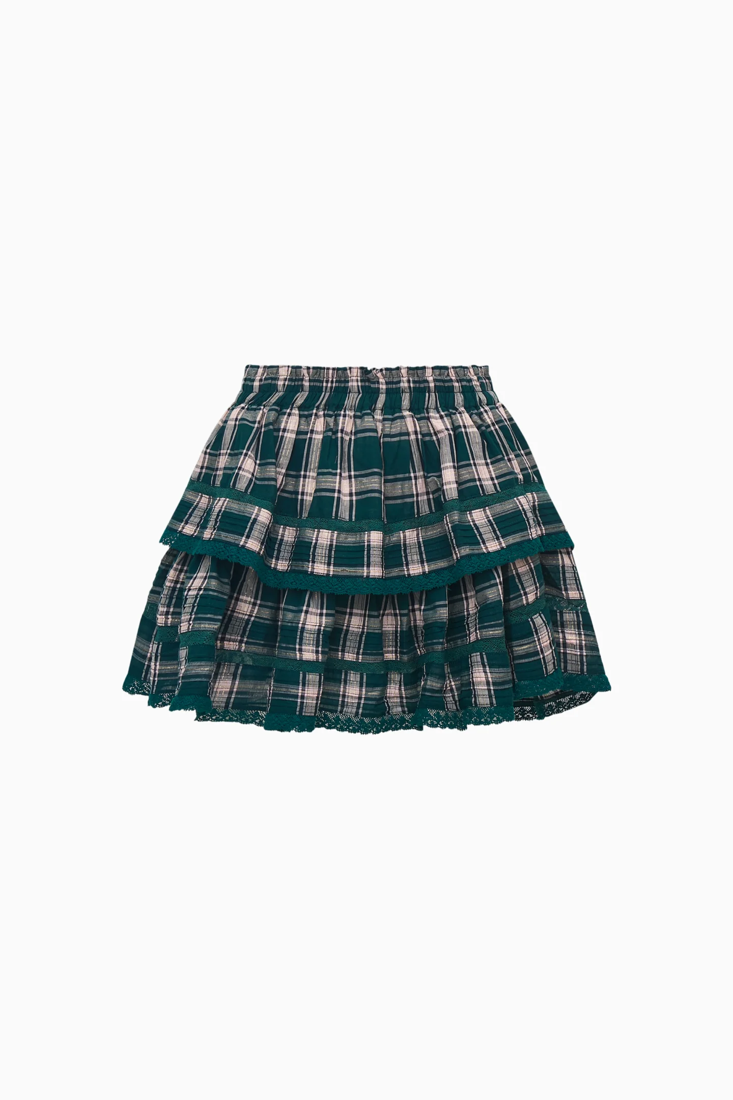 Ruffle Mini Tartan Skirt - Image 12