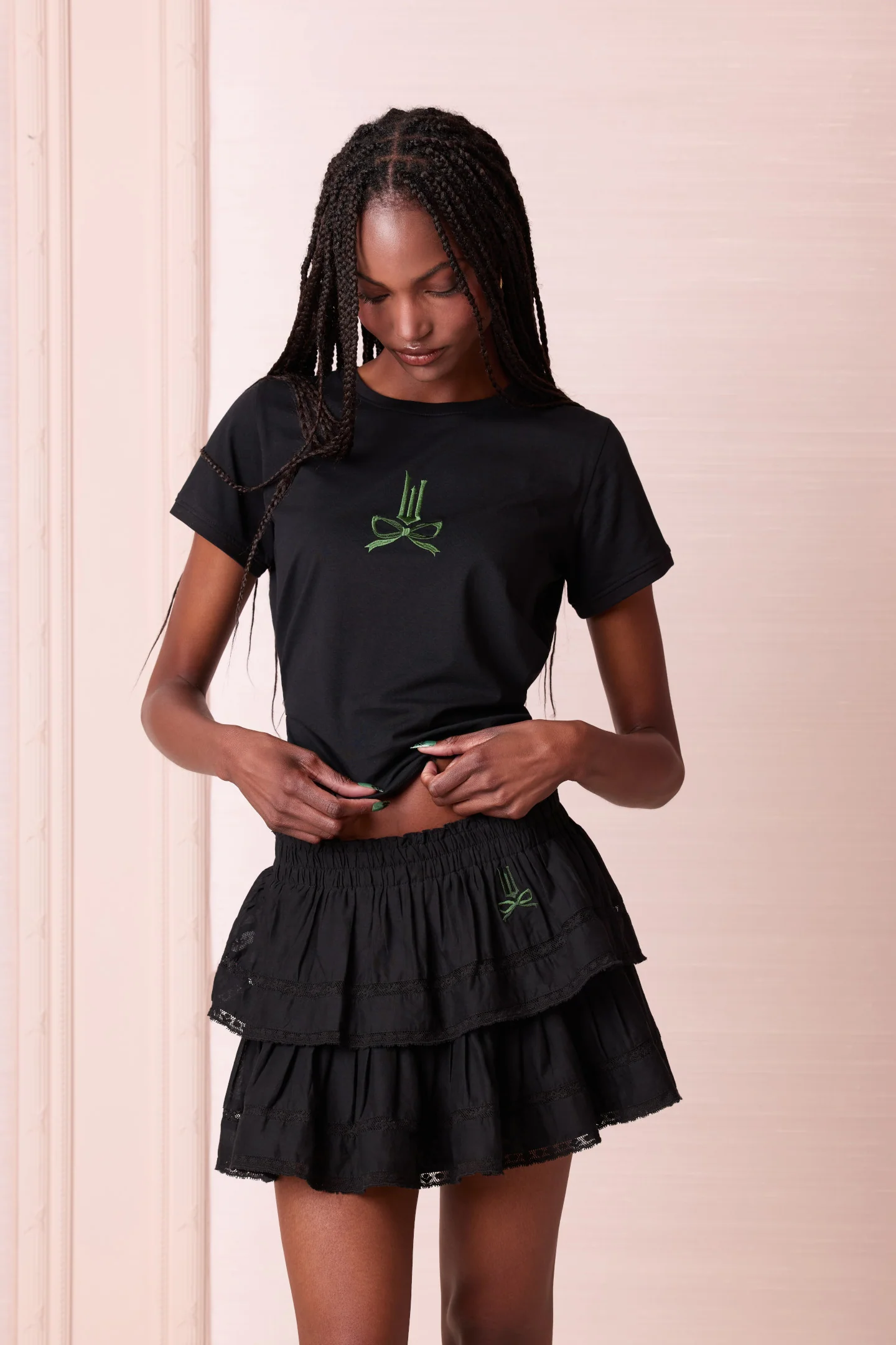Wicked x LoveShackFancy Ruffle Mini Skirt - Image 3
