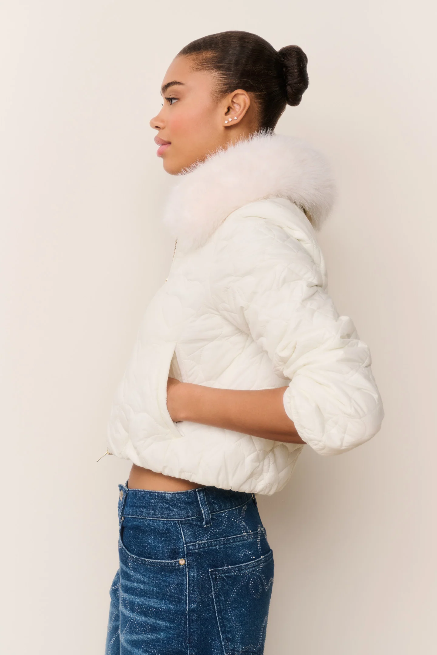 Sandria Heart-Quilted Puffer Jacket - Image 5
