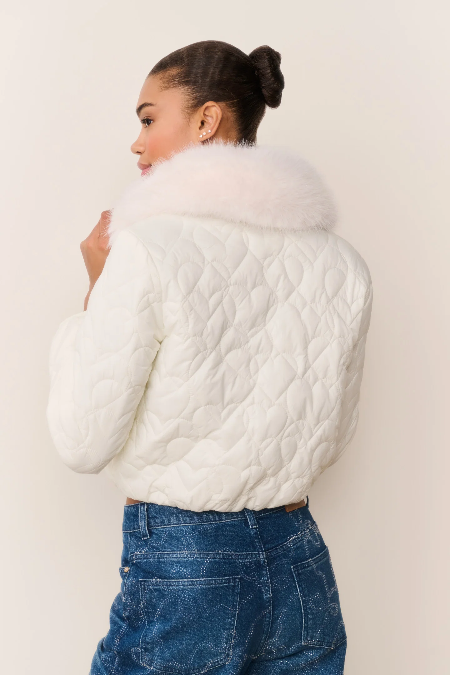 Sandria Heart-Quilted Puffer Jacket - Image 6